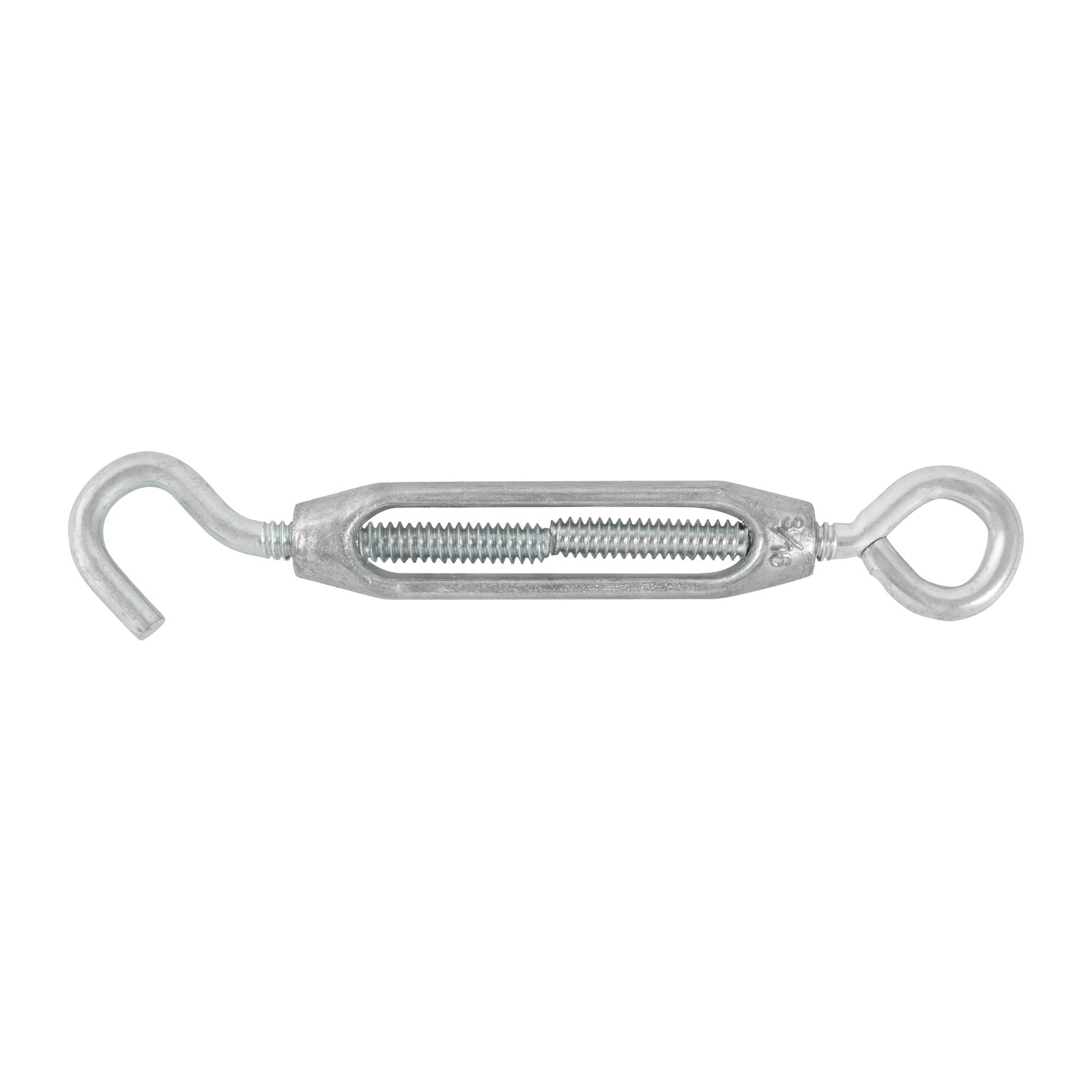 Tensor Zinc 3/16 x 2-1/2" Ojo y Gancho - Paquete 12 Piezas