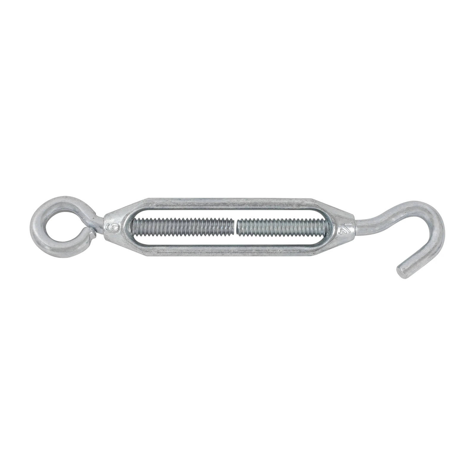 Tensor Zinc 1/4 x 3" Ojo y Gancho - Paquete 12 Piezas