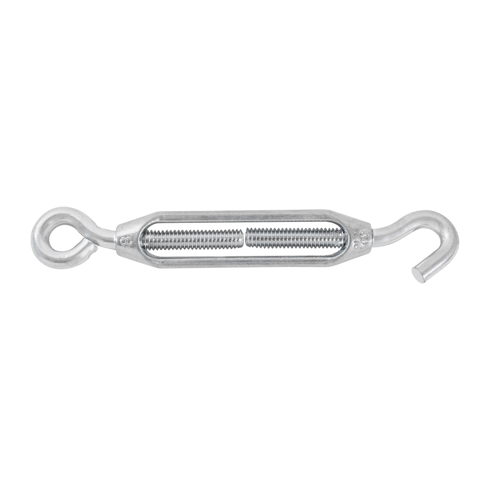 Tensor Zinc 5/16 x 3-1/2" Ojo y Gancho - Paquete 12 Piezas