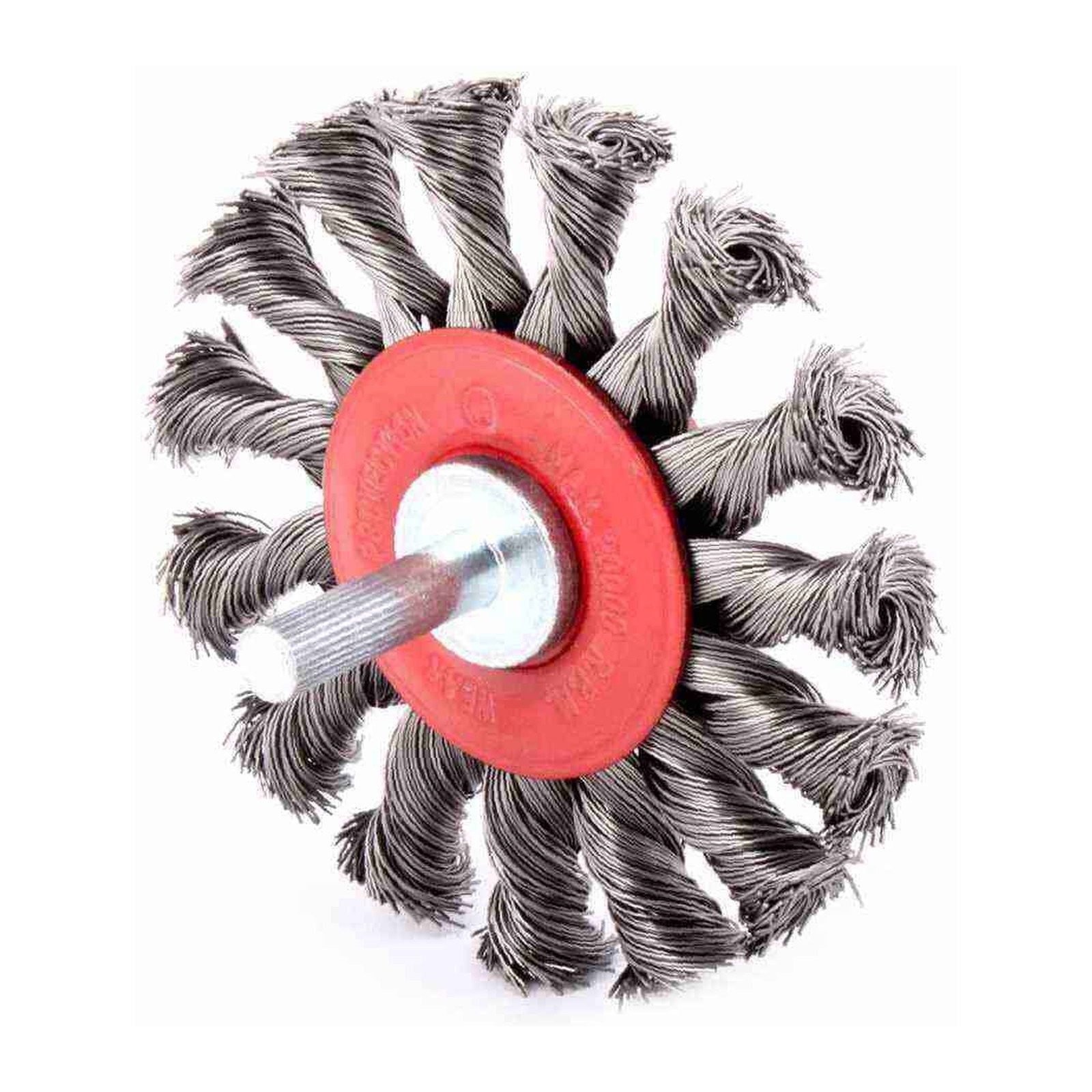 Cepillo Circular Trenzado 3" con Vástago 1/4" Alambre Acero al Carbón .014" Weston Plus