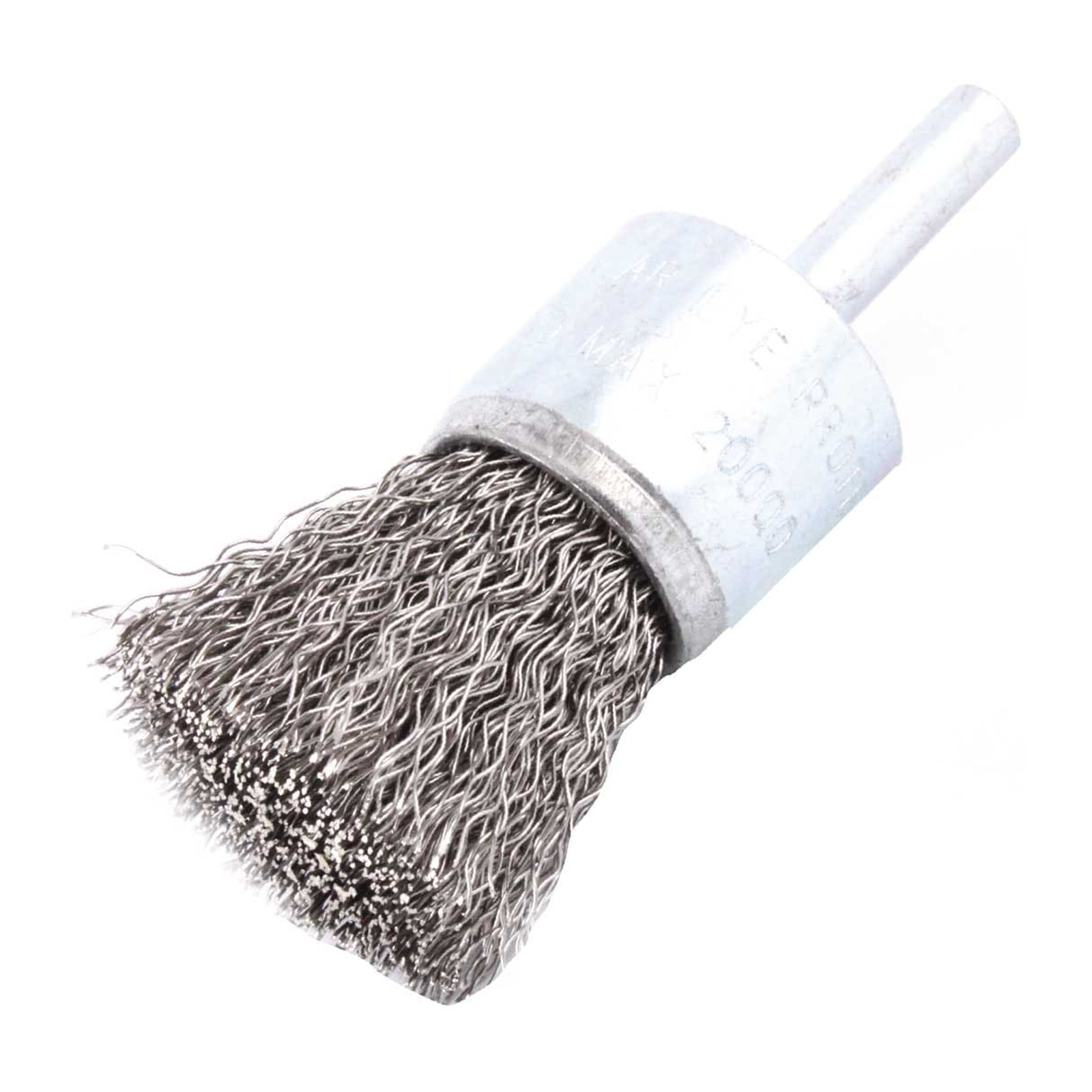 Cepillo Tipo Brocha Ondulado 1" con Vástago 1/4" Acero Inoxidable .012" WESTON PLUS