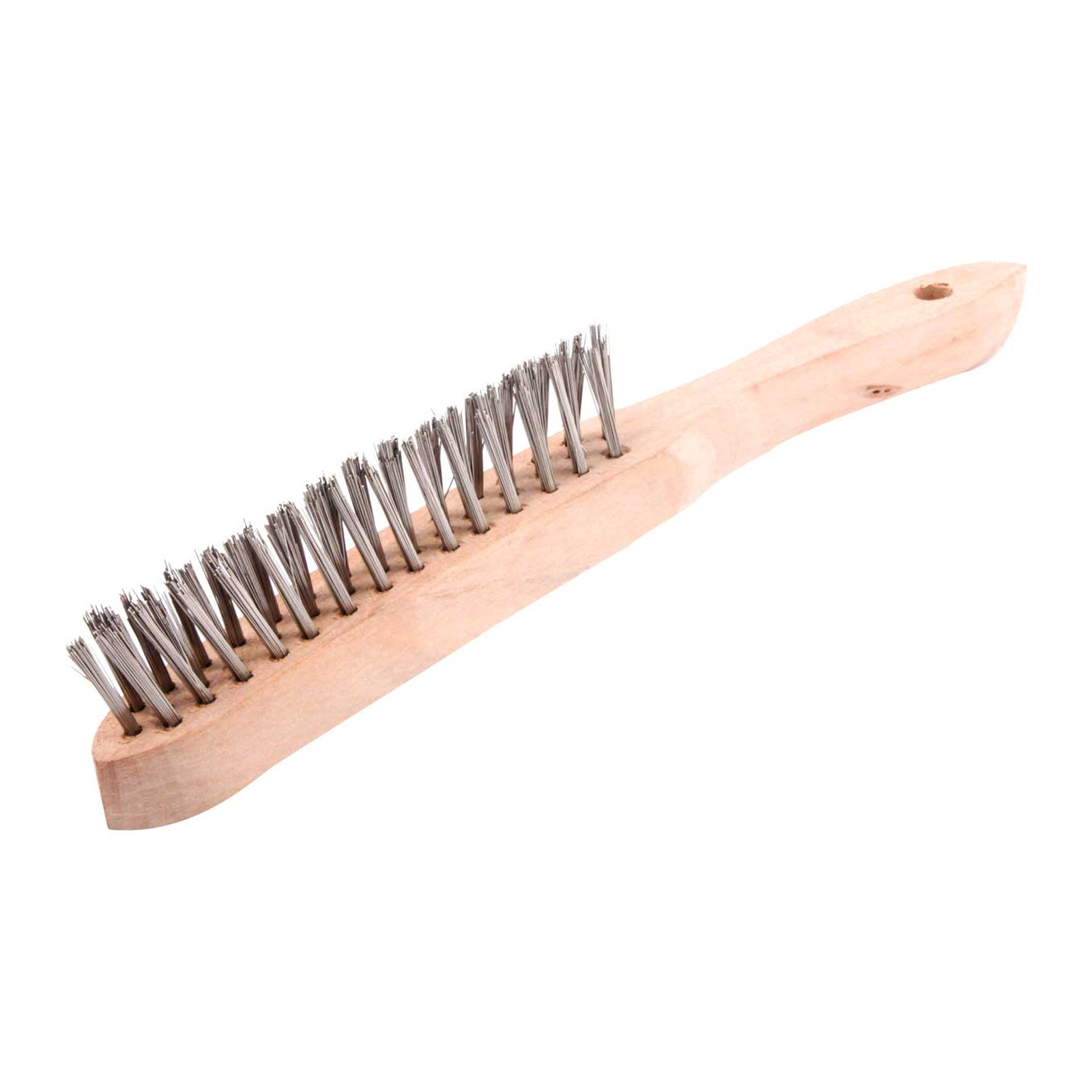 Cepillo con Mango de Madera 3x14 Forma V Acero Inoxidable .014" Weston