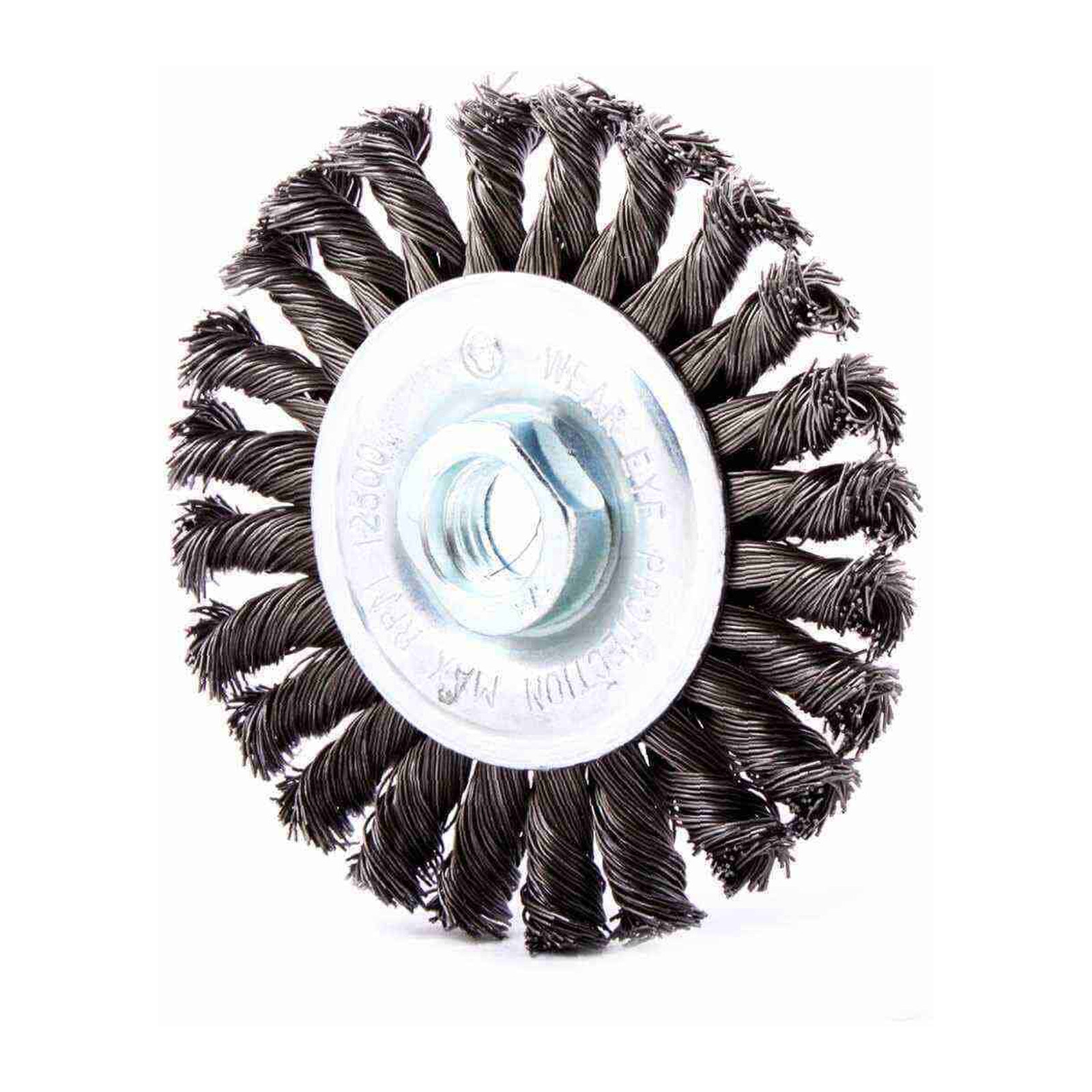Cepillo Circular Trenzado Cara Delgada 6" x 5/8-11 Acero al Carbón .020" Weston Plus
