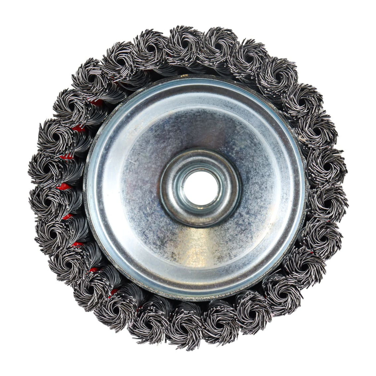 CEPILLO TIPO COPA TRENZADA SIN ARO 4"  ENT 5/8-11 A. AL CARBON .014" - Imagen 2
