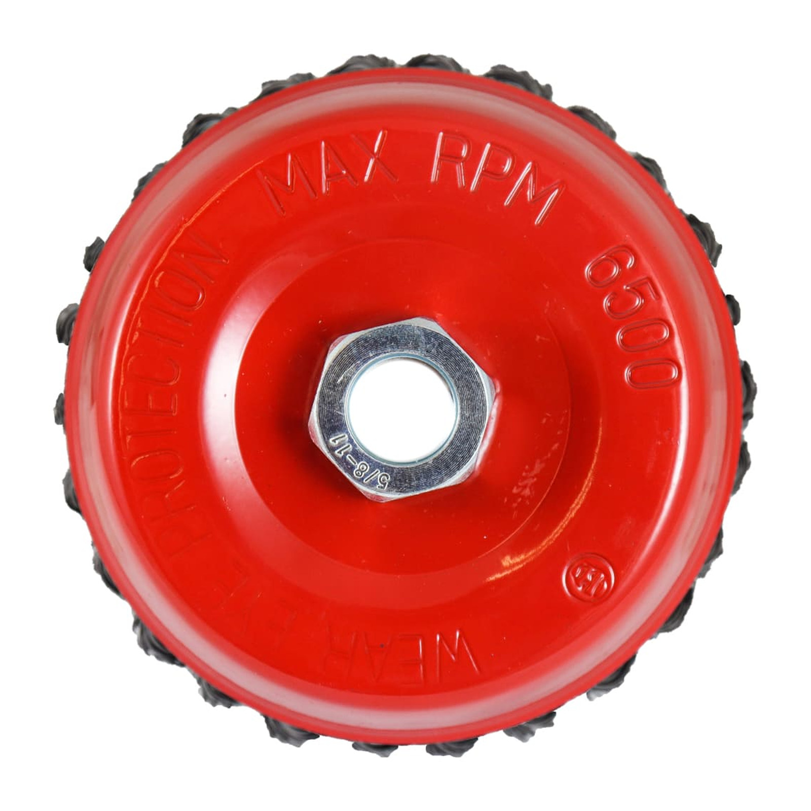 CEPILLO  TIPO COPA TRENZADA SIN ARO 5"ENT 5/8-11 A. AL CARBON .020" - Imagen 3
