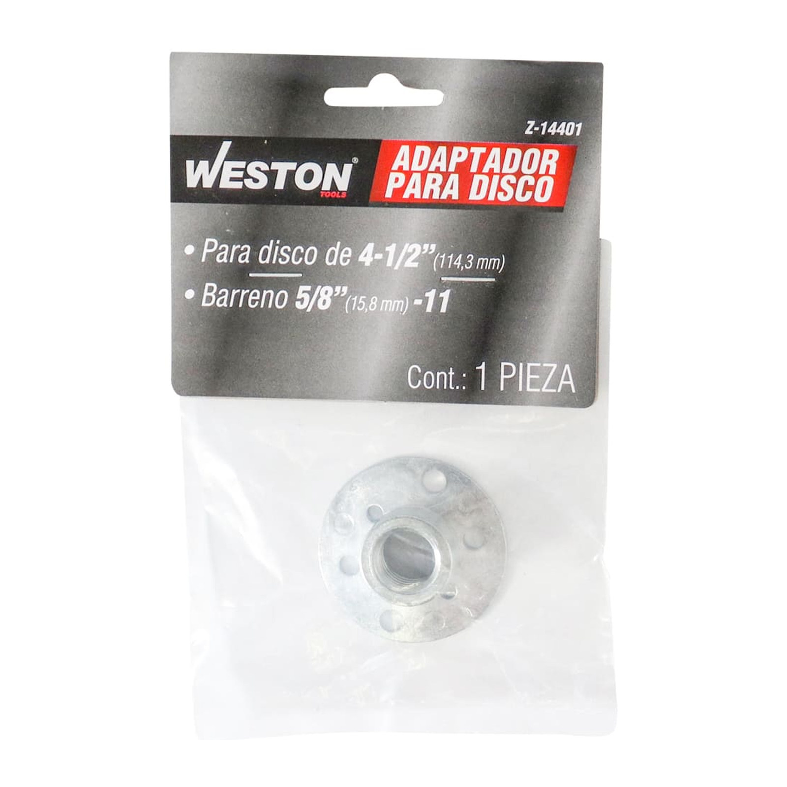 ADAPTADOR P/DISCO 4-1/2" ROSCA 5/8"-11 - Imagen 4