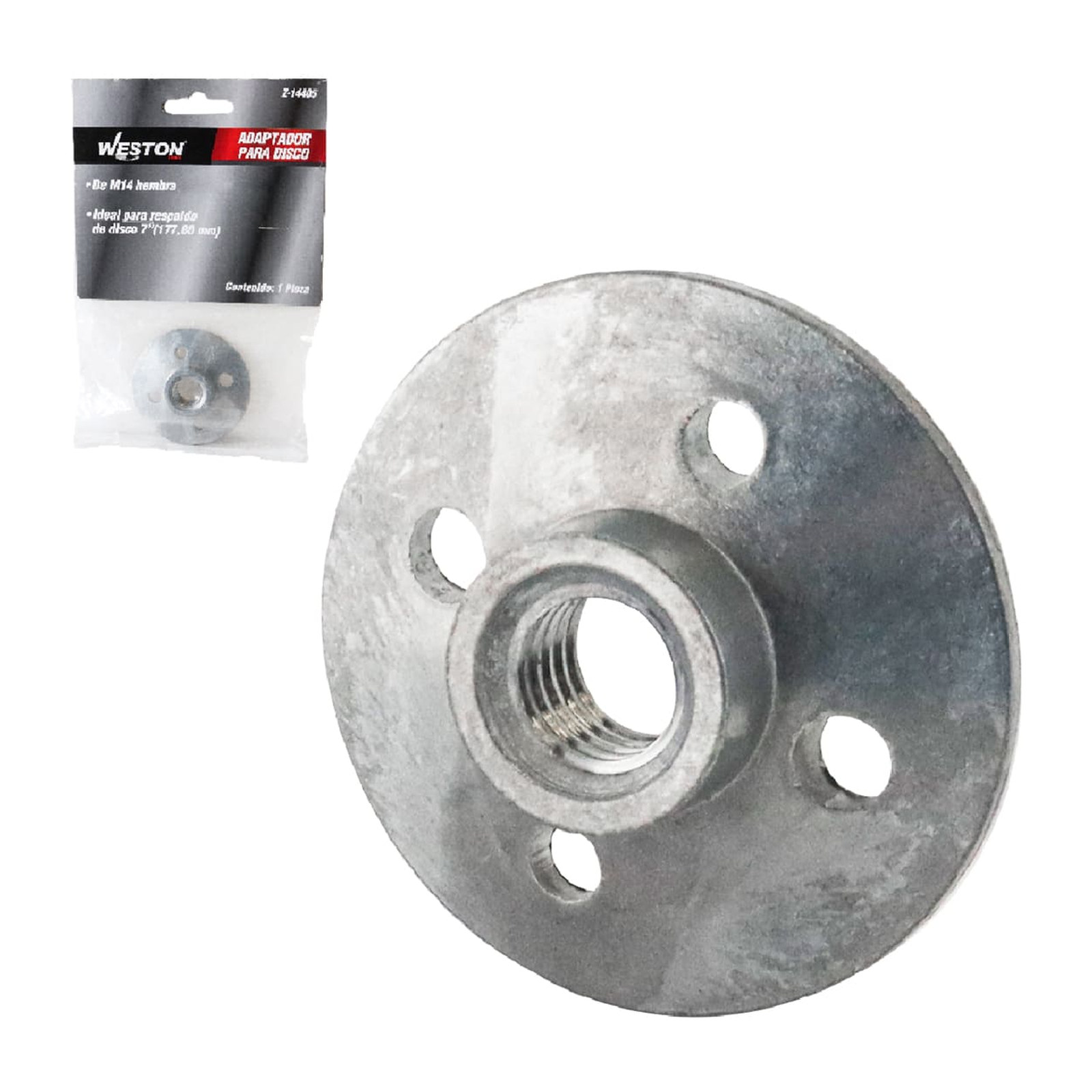 Adaptador para Disco 7" Rosca M14 Weston