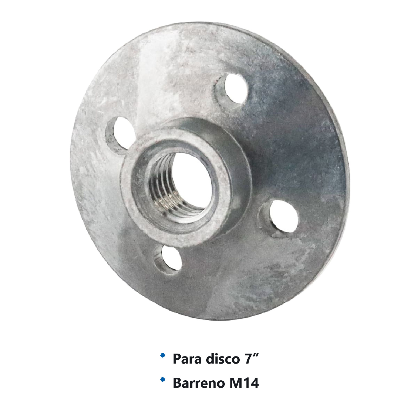 ADAPTADOR P/DISCO 7" ROSCA M14 - Imagen 3