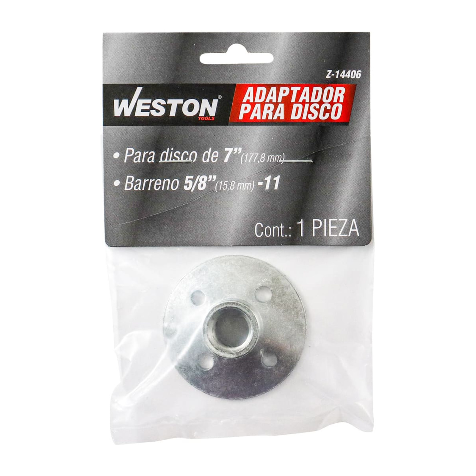 ADAPTADOR P/DISCO 7" ROSCA 5/8"-11 - Imagen 4