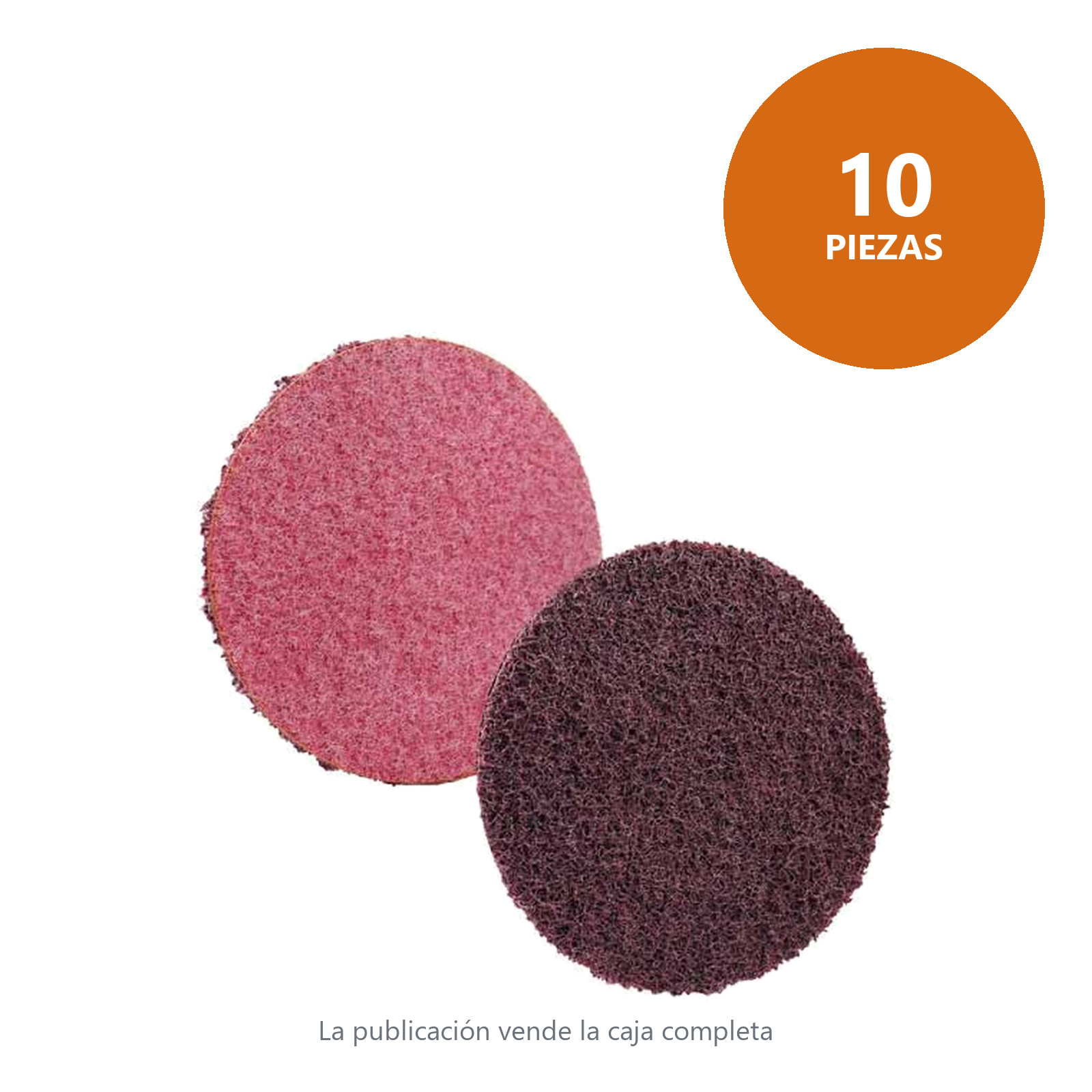 DISCO 6" FIBRA MARRON (MEDIUM) (Precio x pieza - Empaque c/10 pzas) - Imagen 2