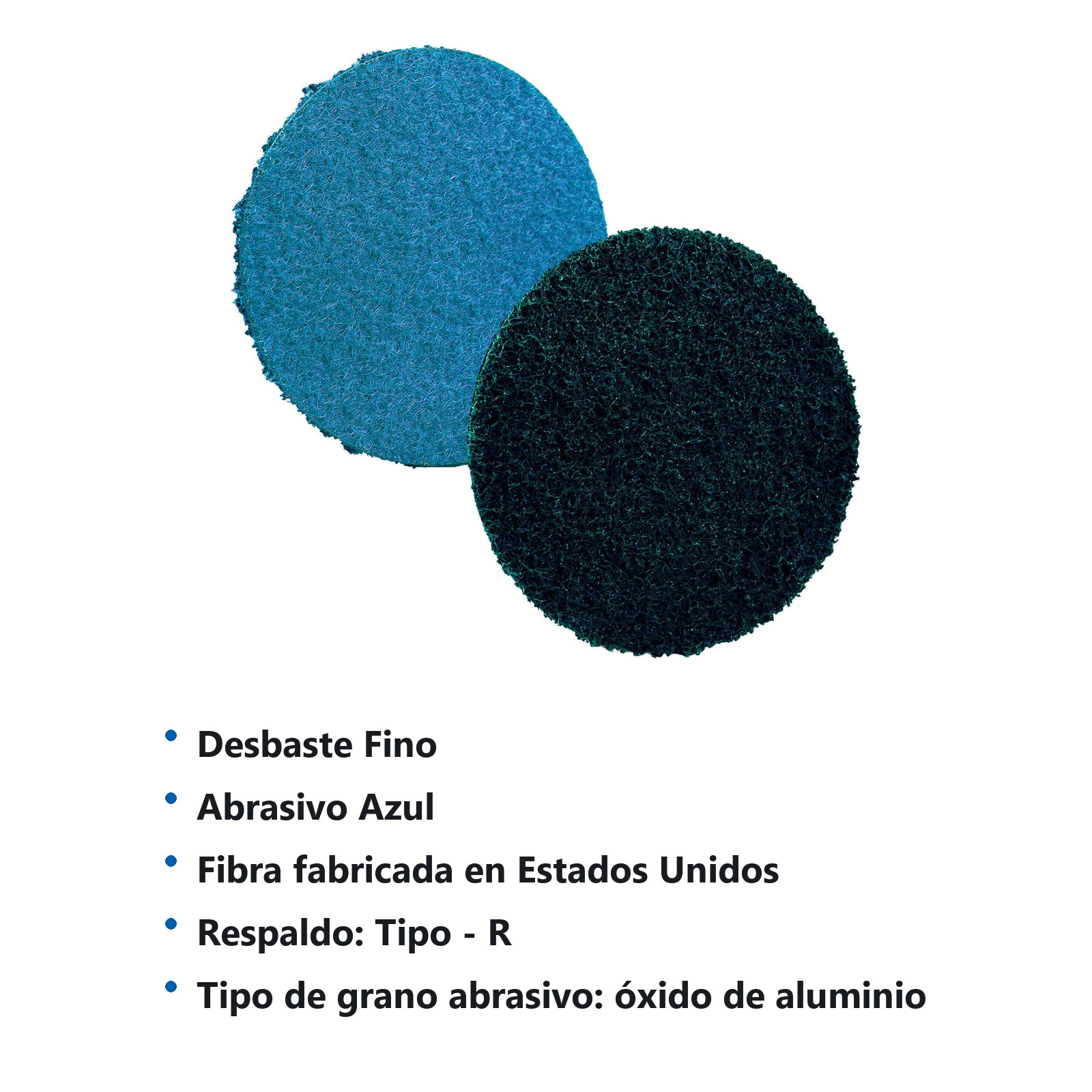 DISCO 6" FIBRA AZUL (VERY FINE) (Precio x pieza - Empaque c/10 pzas) - Imagen 3