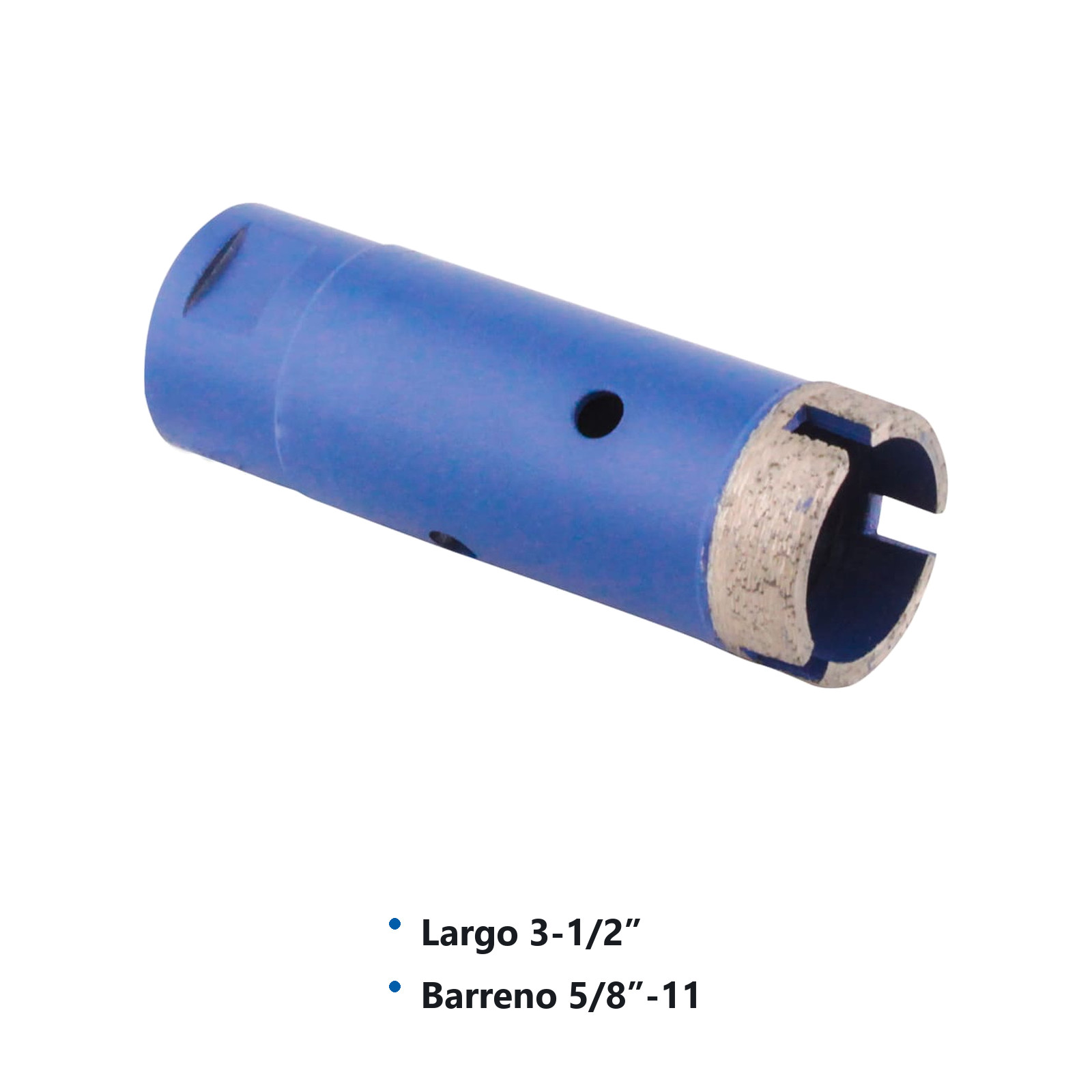 BROCA DE DIAMANTE P/ESMERIL.    1-1/4" x 3-1/2" x 5/8"-11H - Imagen 4