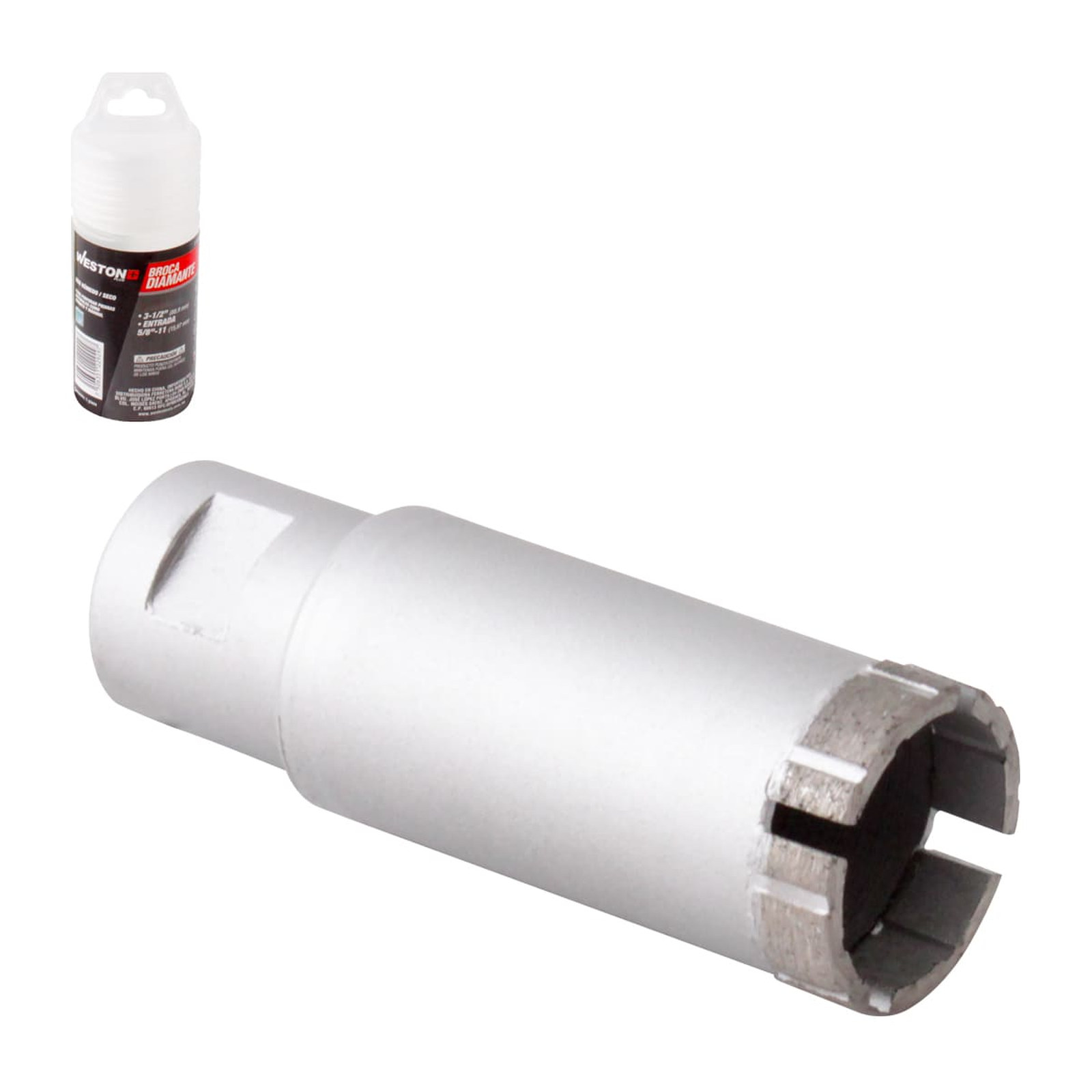 Broca de Diamante para Esmeril 1-1/4" x 3-1/2" Entrada 5/8"-11H Weston Plus