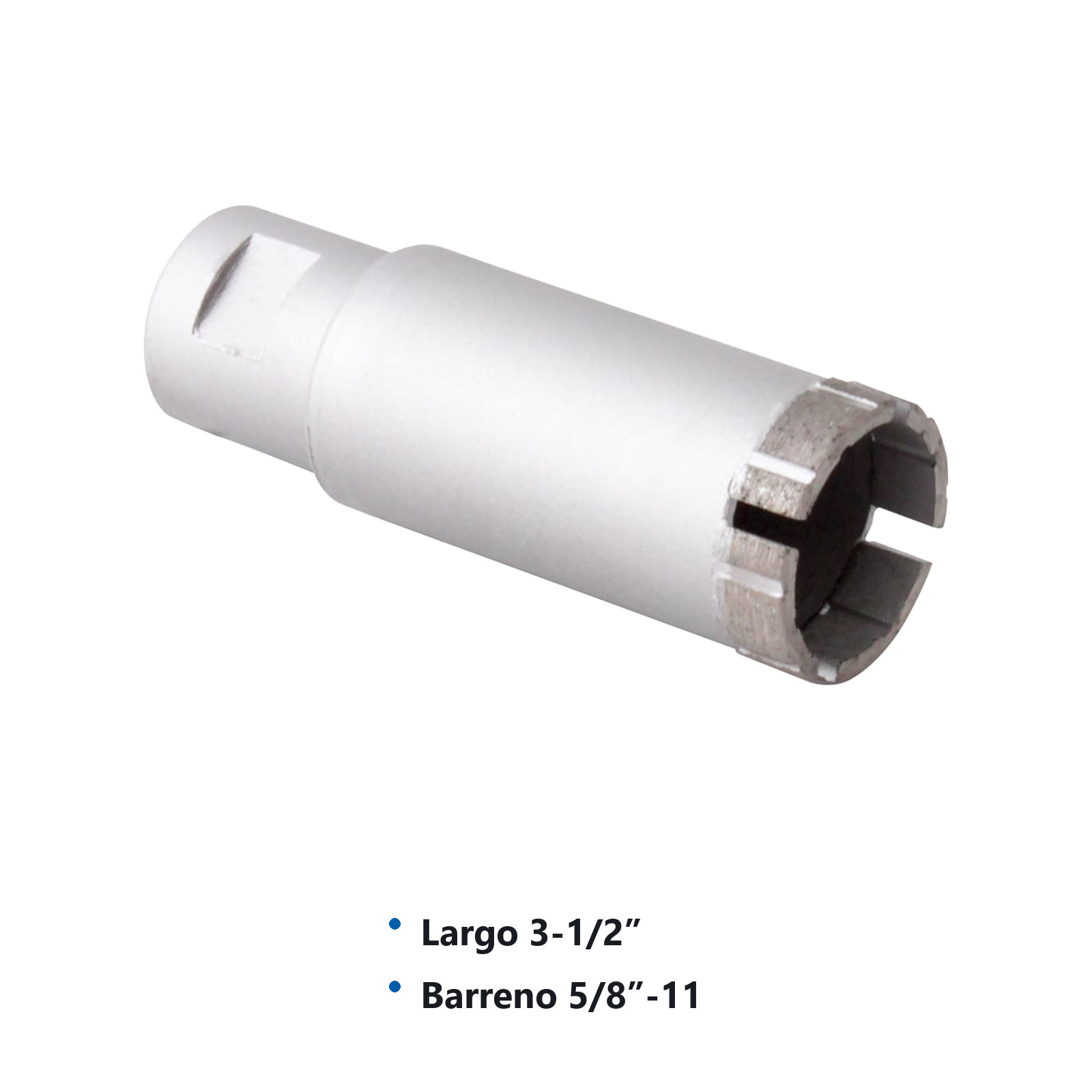 BROCA DE DIAMANTE P/ESMERIL.    1-1/4" x 3-1/2" x 5/8"-11H WPLUS - Imagen 4