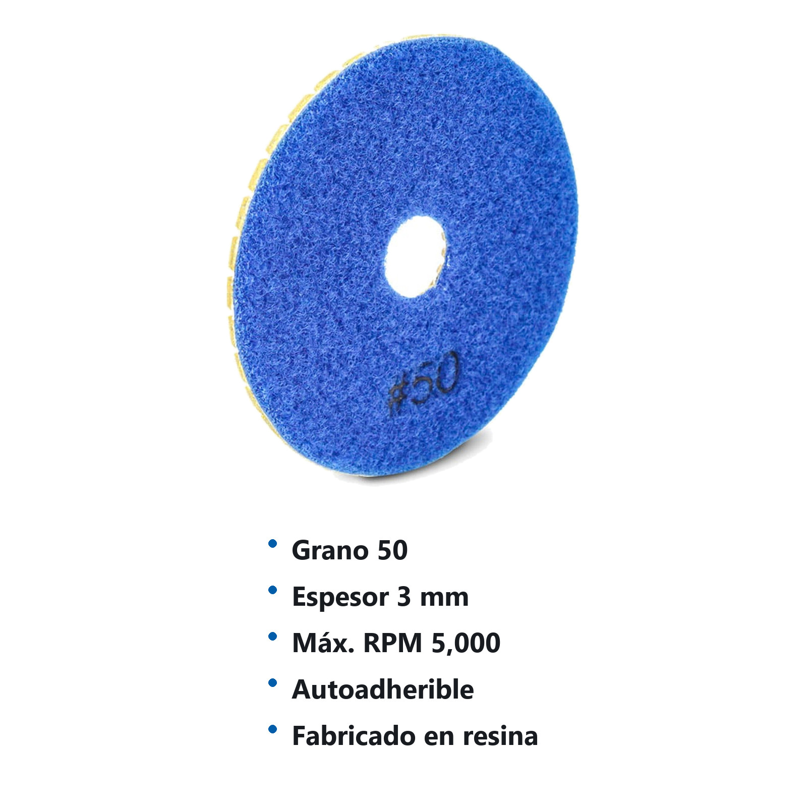 ALMOHADILLA DE DIAMANTE PARA PULIDO 4'' G50 - Imagen 2