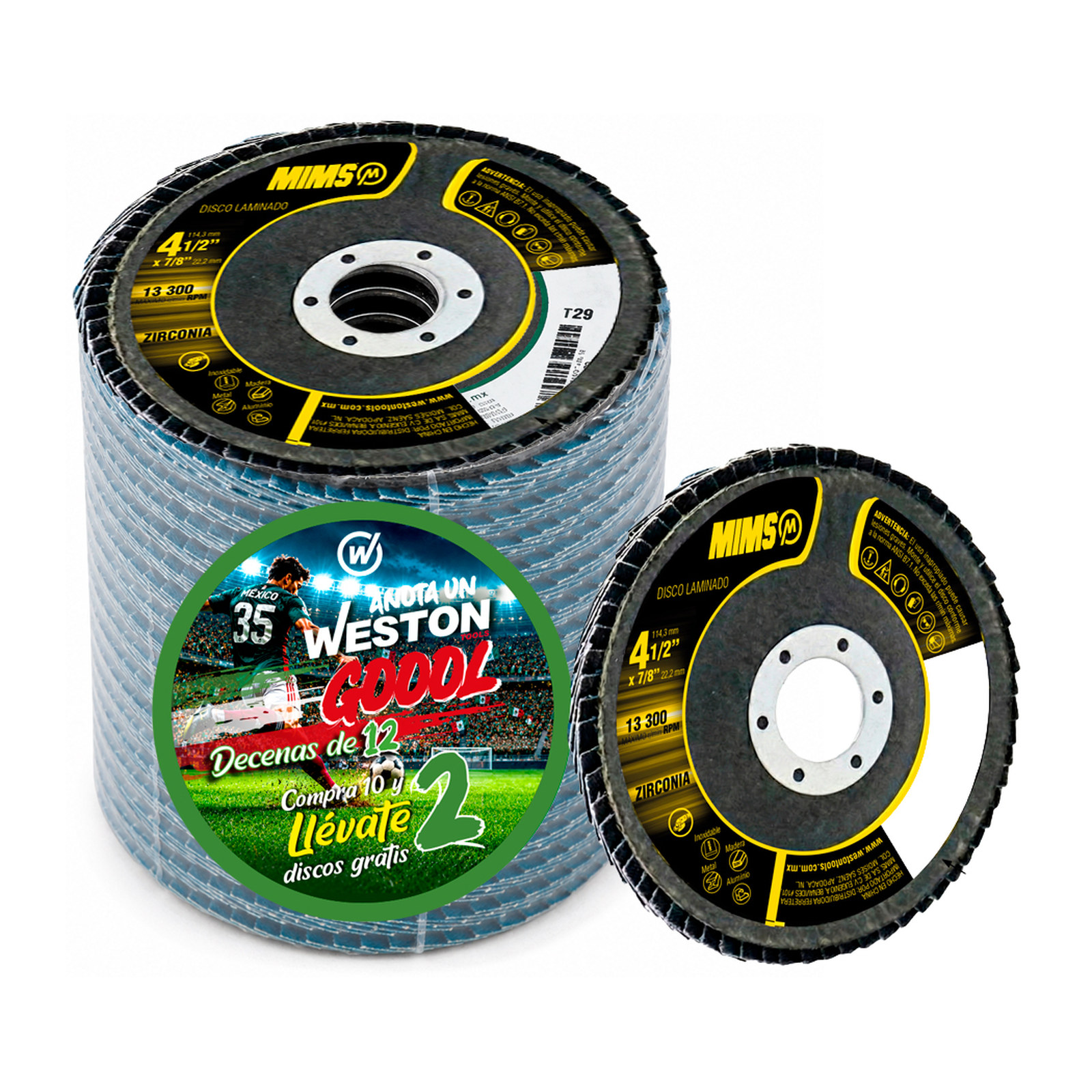 KIT DL 20316 4-1/2X7/8" G60 12 pzas / Master 120 pzas
