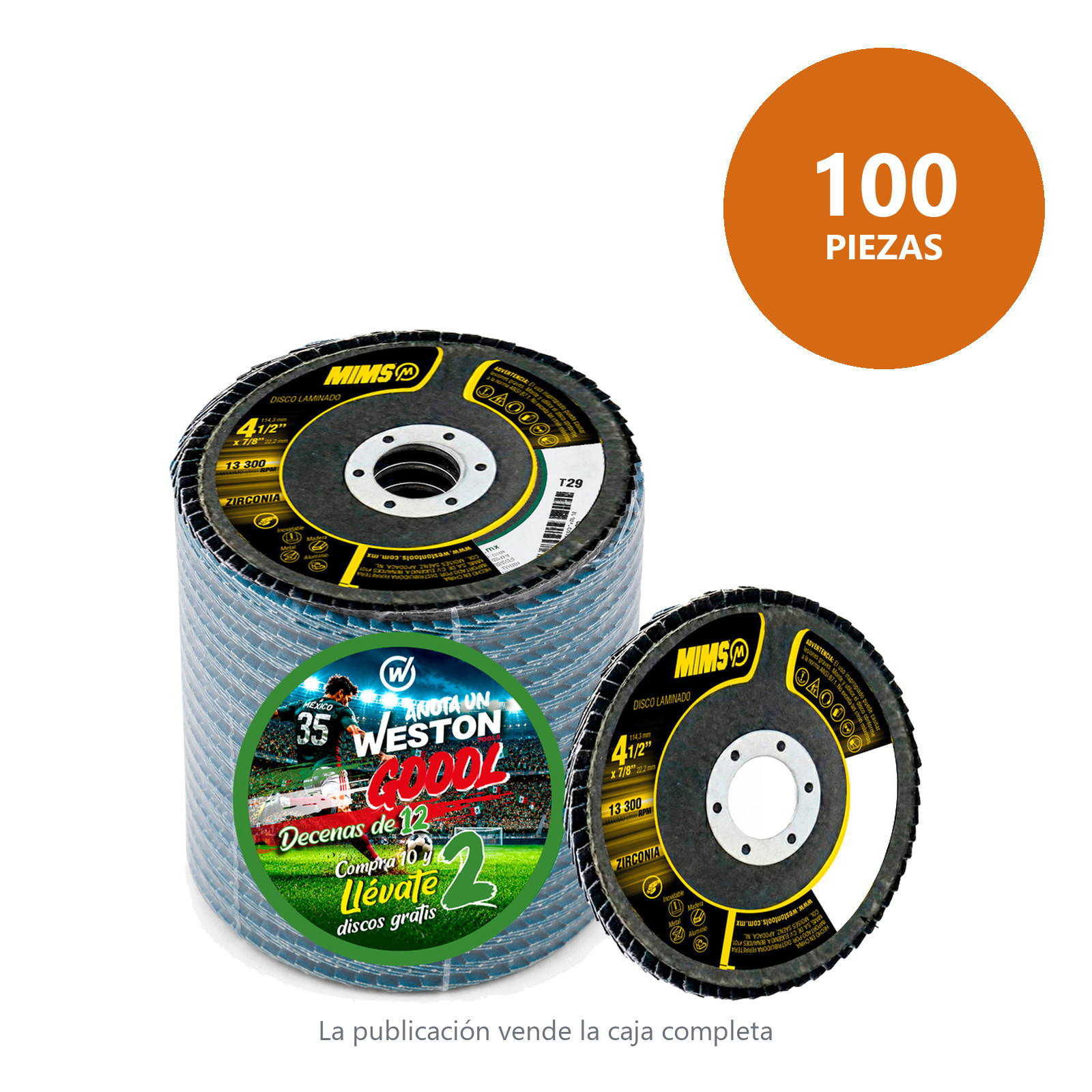 KIT DL 20316 4-1/2X7/8" G60 12 pzas / Master 120 pzas - Imagen 2
