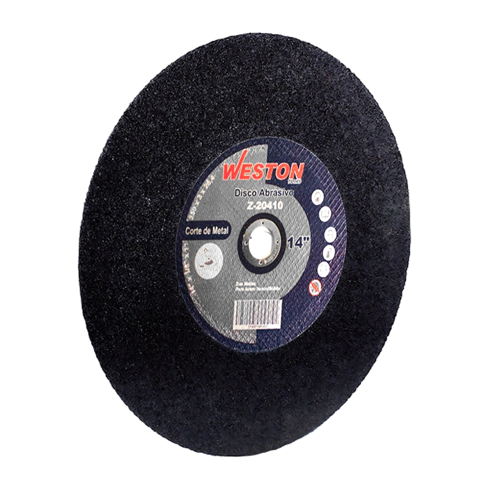 Disco Abrasivo de Corte 14" x 1/8" x 1" Doble Malla WESTON