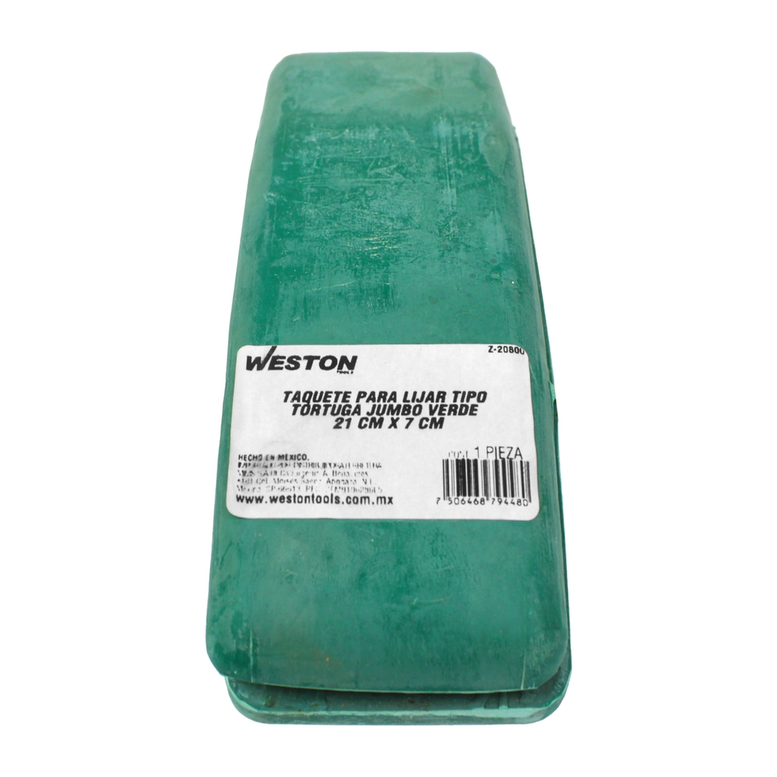 TAQUETE TORTUGA JUMBO VERDE 21 X 7CM - Imagen 2