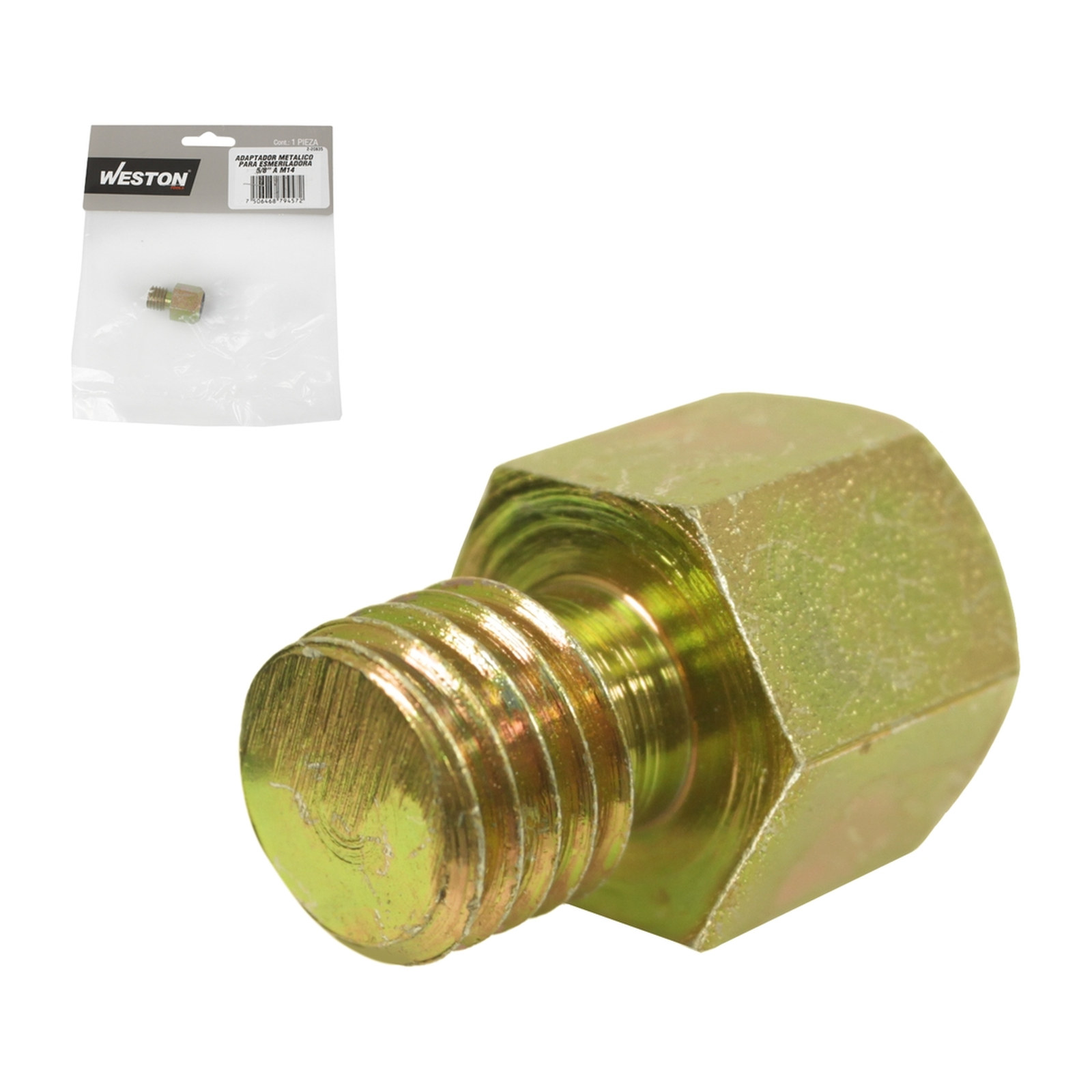ADAPTADOR METALICO PARA ESMERILADORA 5/8" A M14