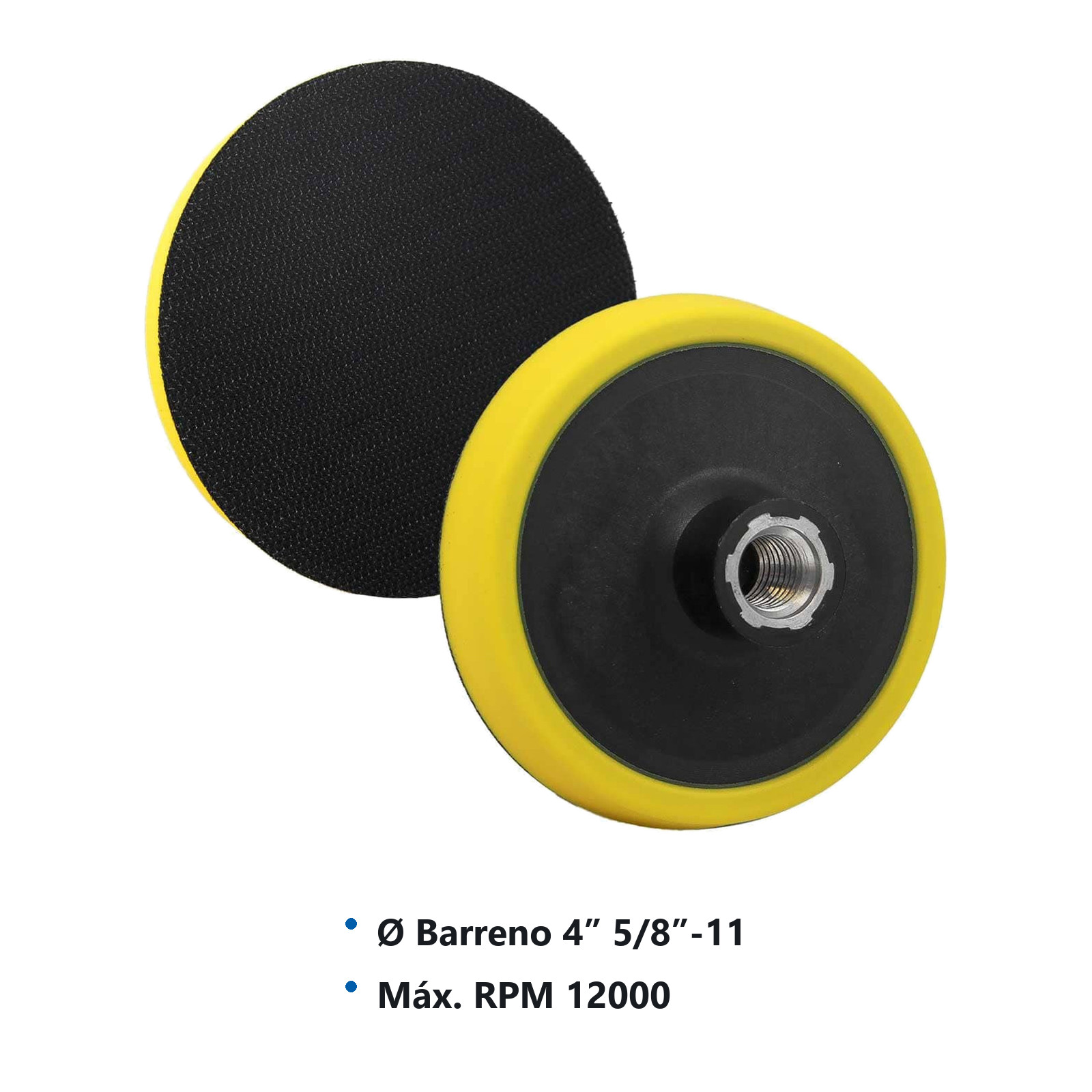 PAD LIMPIEZA/PULIDO 4" GRIP ENT. 5/8"-11 - Imagen 3