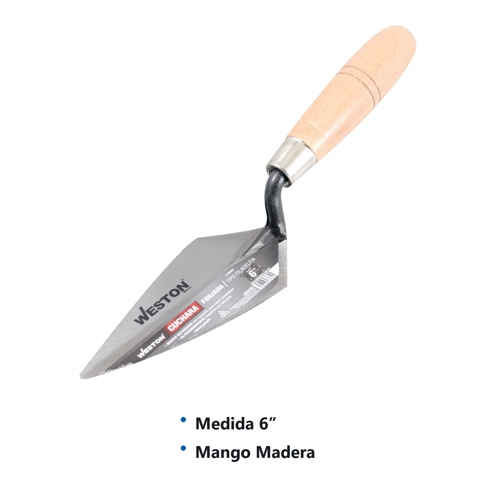 CUCHARA FORJADA TIPO FILADELFIA 6" MANGO D/MADERA - Imagen 4