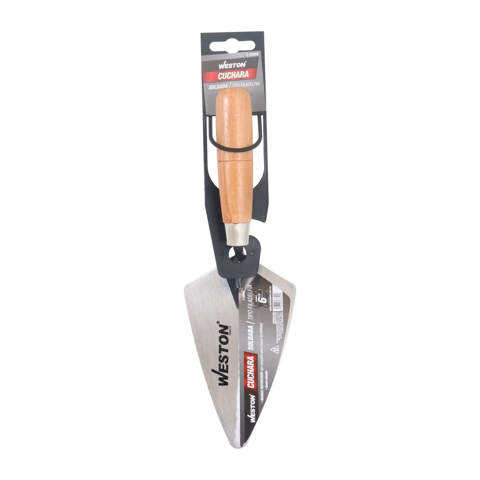 CUCHARA SOLDADA TIPO FILADELFIA 6" MANGO D/MADERA - Imagen 3