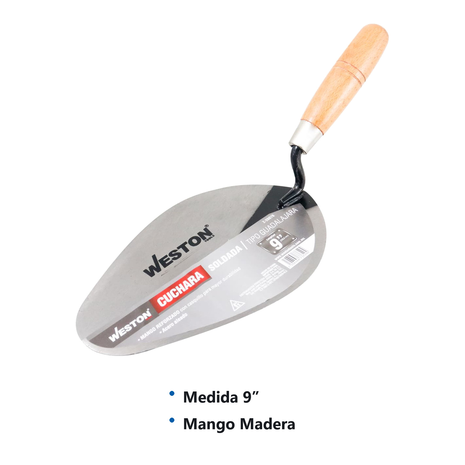 CUCHARA SOLDADA TIPO GUADALAJARA 9" MANGO D/MADERA - Imagen 4