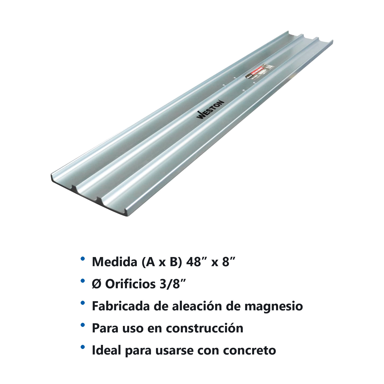 FLOTA PARA CONCRETO TIPO AVION 48" X 8" - Imagen 2