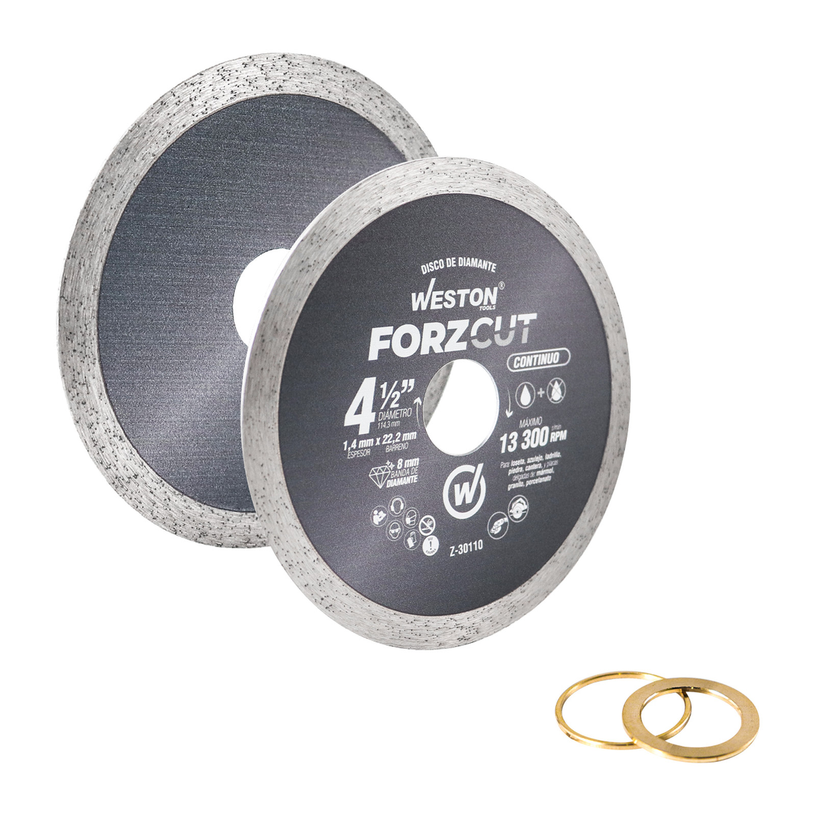 DISCO DE DIAMANTE RIN CONTINUO 4-1/2" FORZCUT - Imagen 2