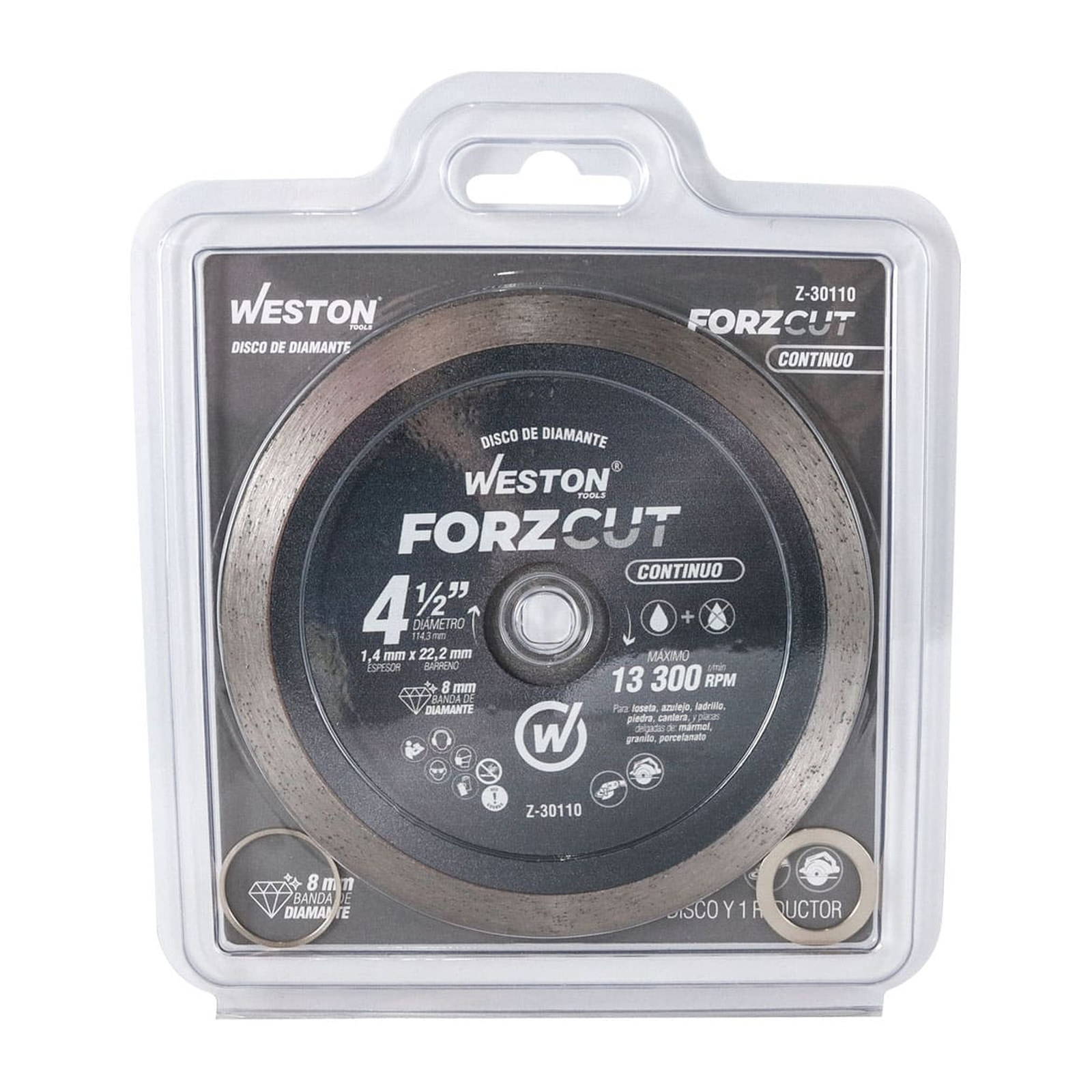 DISCO DE DIAMANTE RIN CONTINUO 4-1/2" FORZCUT - Imagen 4