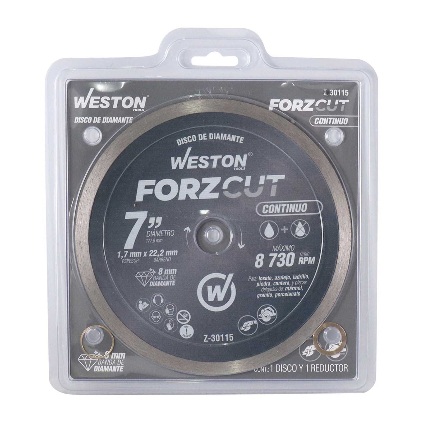 Disco de Diamante Rin Continuo 7" Forzcut Weston