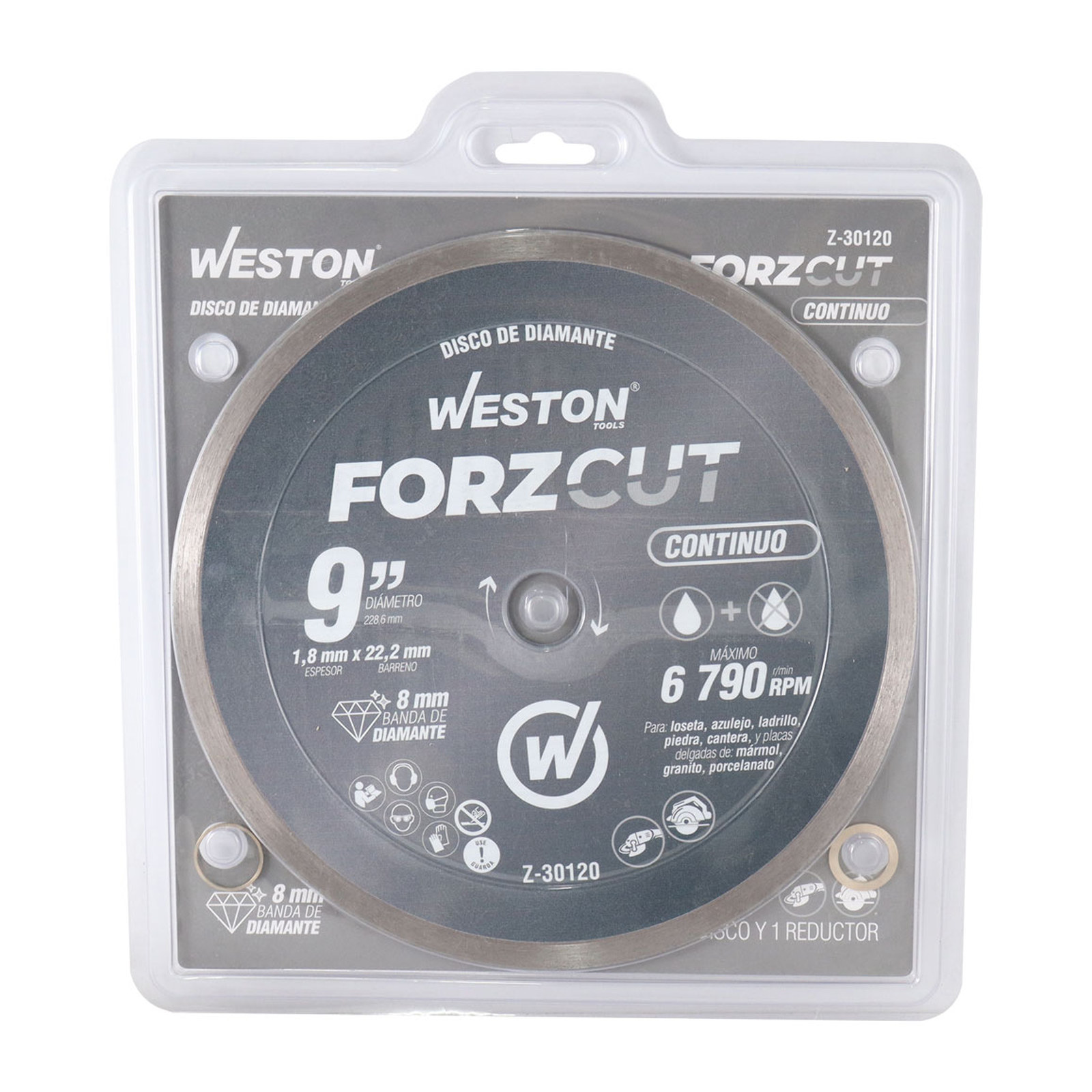 Disco de Diamante Rin Continuo 9" Forzcut Weston