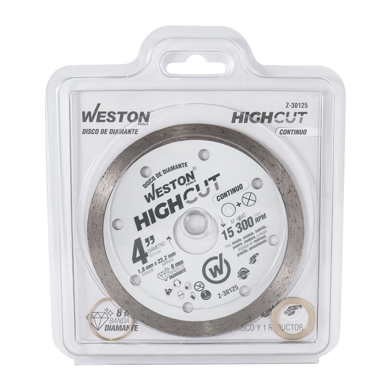 Disco de Diamante Rin Continuo 4" Weston Highcut