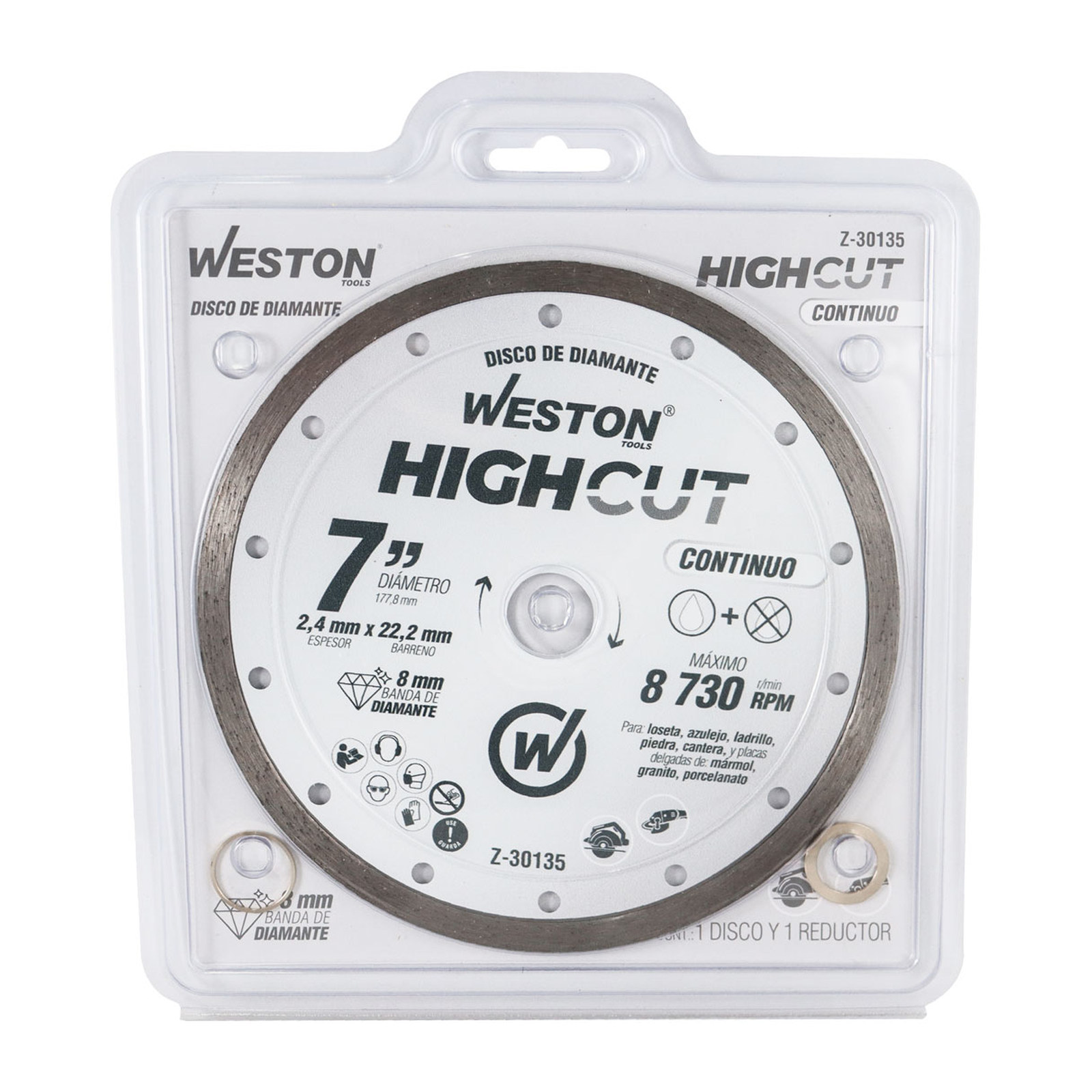 Disco de Diamante Rin Continuo 7" WESTON HIGHCUT
