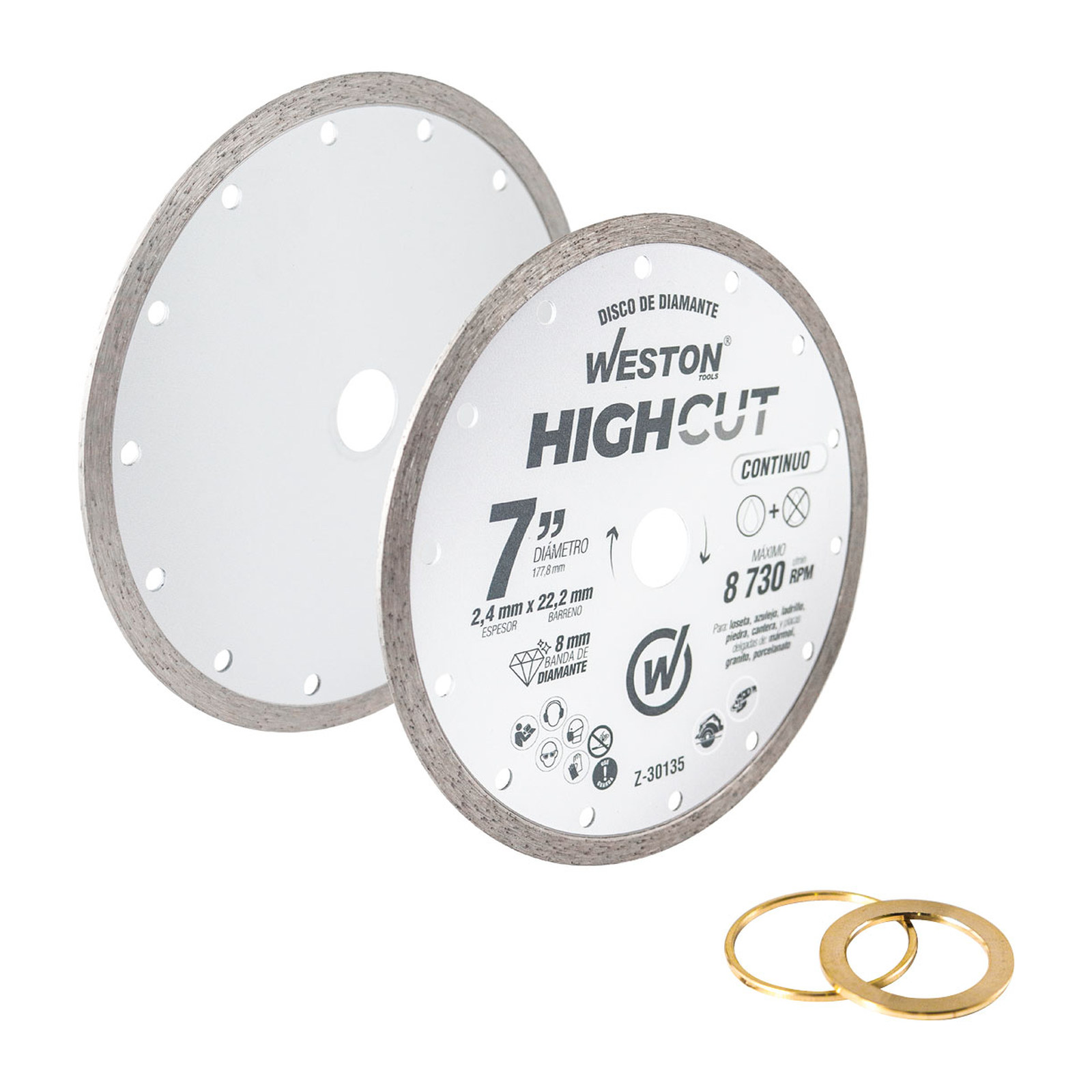 DISCO DE DIAMANTE RIN CONTINUO 7" HIGHCUT - Imagen 2