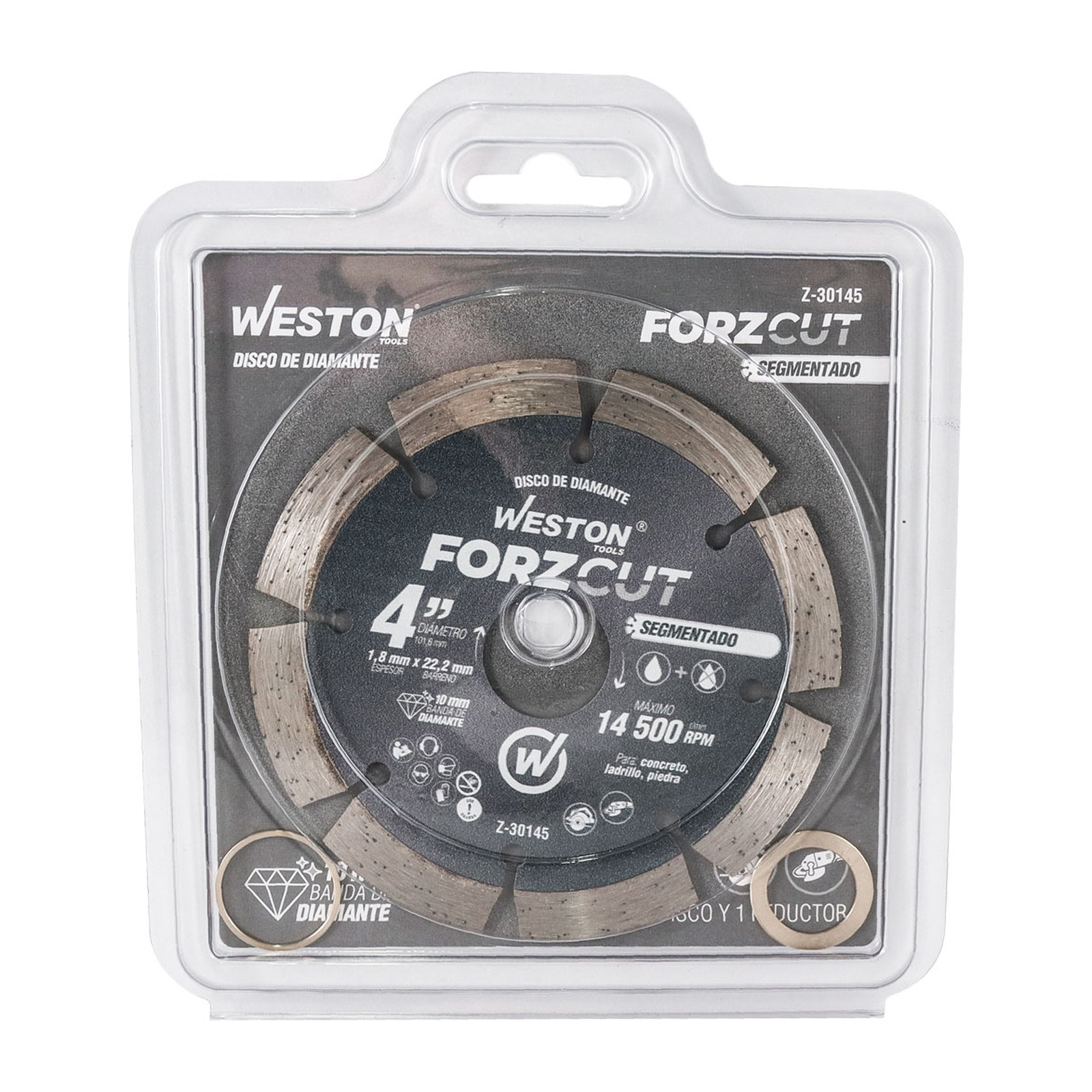 Disco de Diamante Rin Segmentado 4" Forzcut Weston