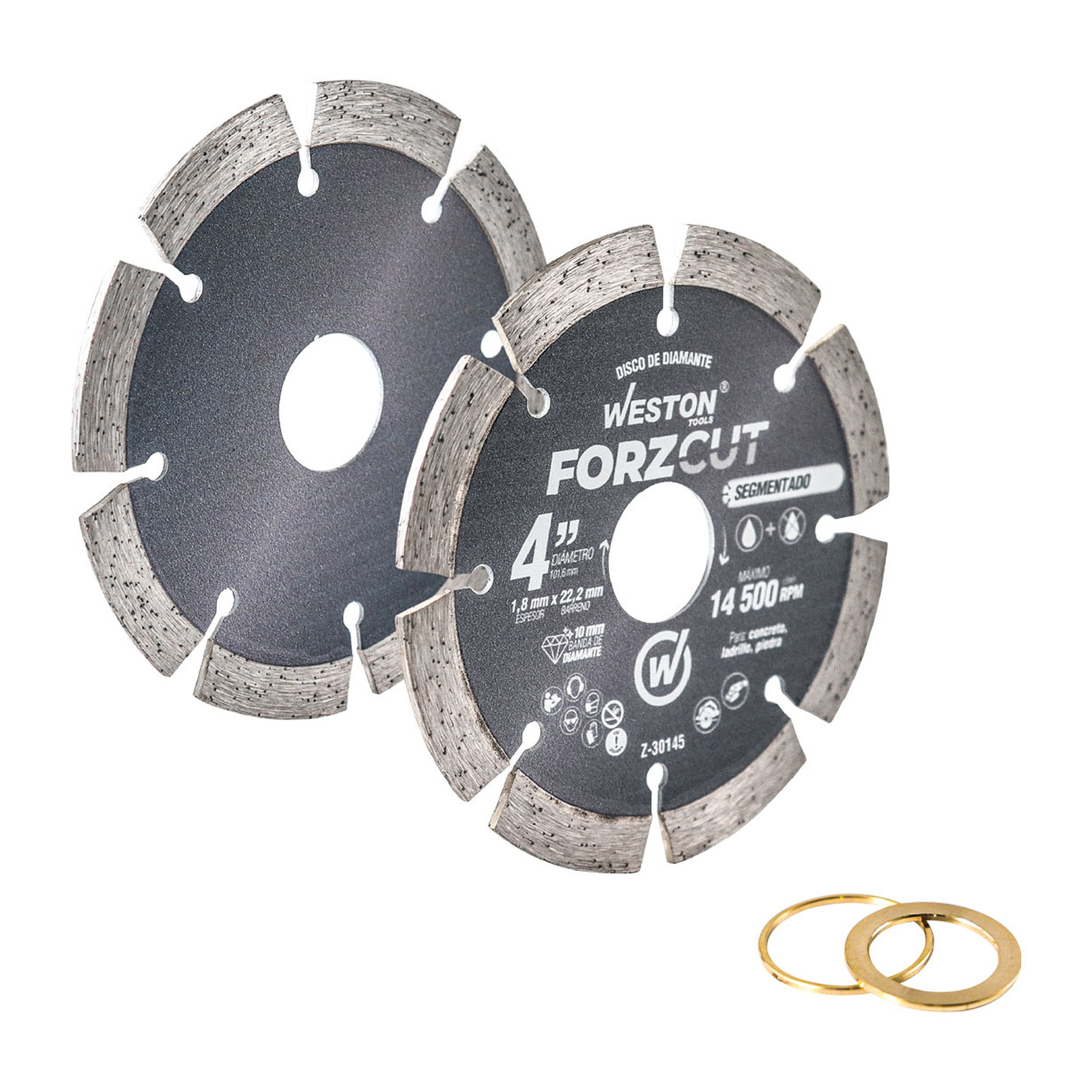 DISCO DE DIAMANTE RIN SEGMENTADO 4" FORZCUT - Imagen 2