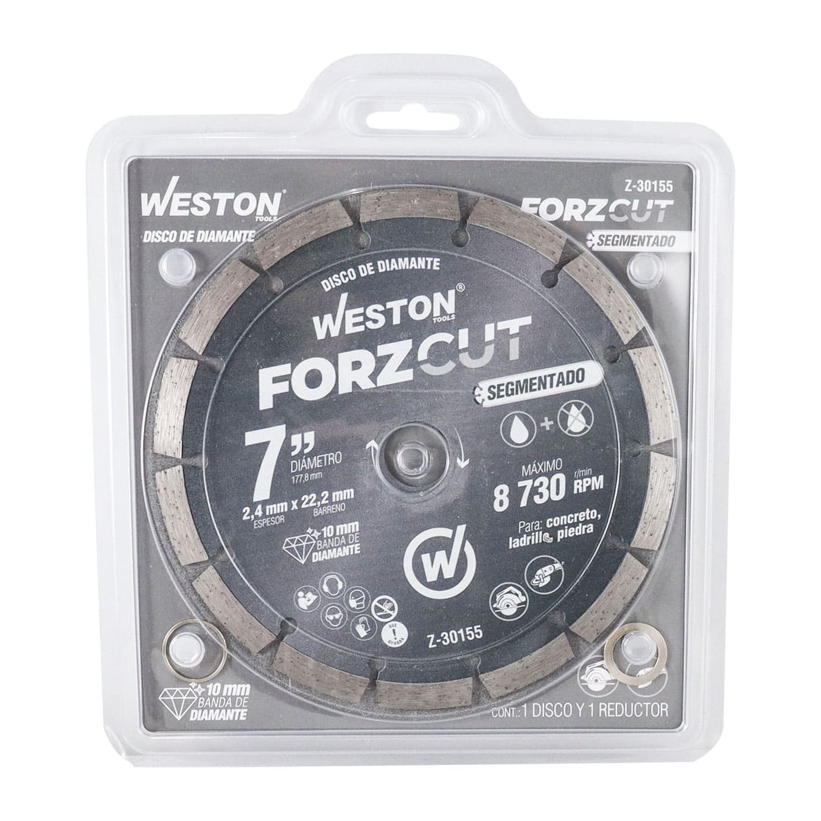 DISCO DE DIAMANTE RIN SEGMENTADO 7" FORZCUT - Imagen 4