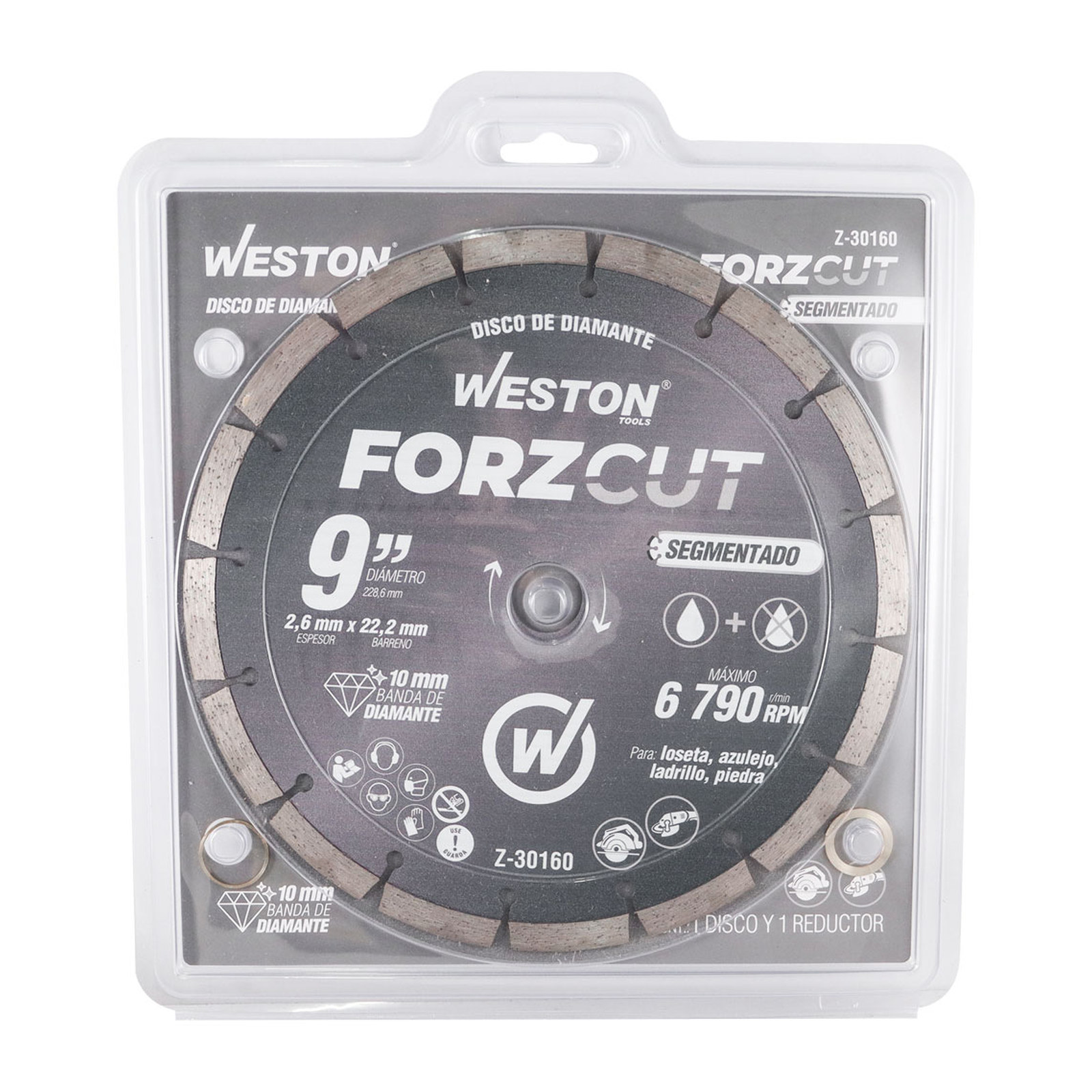 Disco de Diamante Rin Segmentado 9" Forzcut Weston