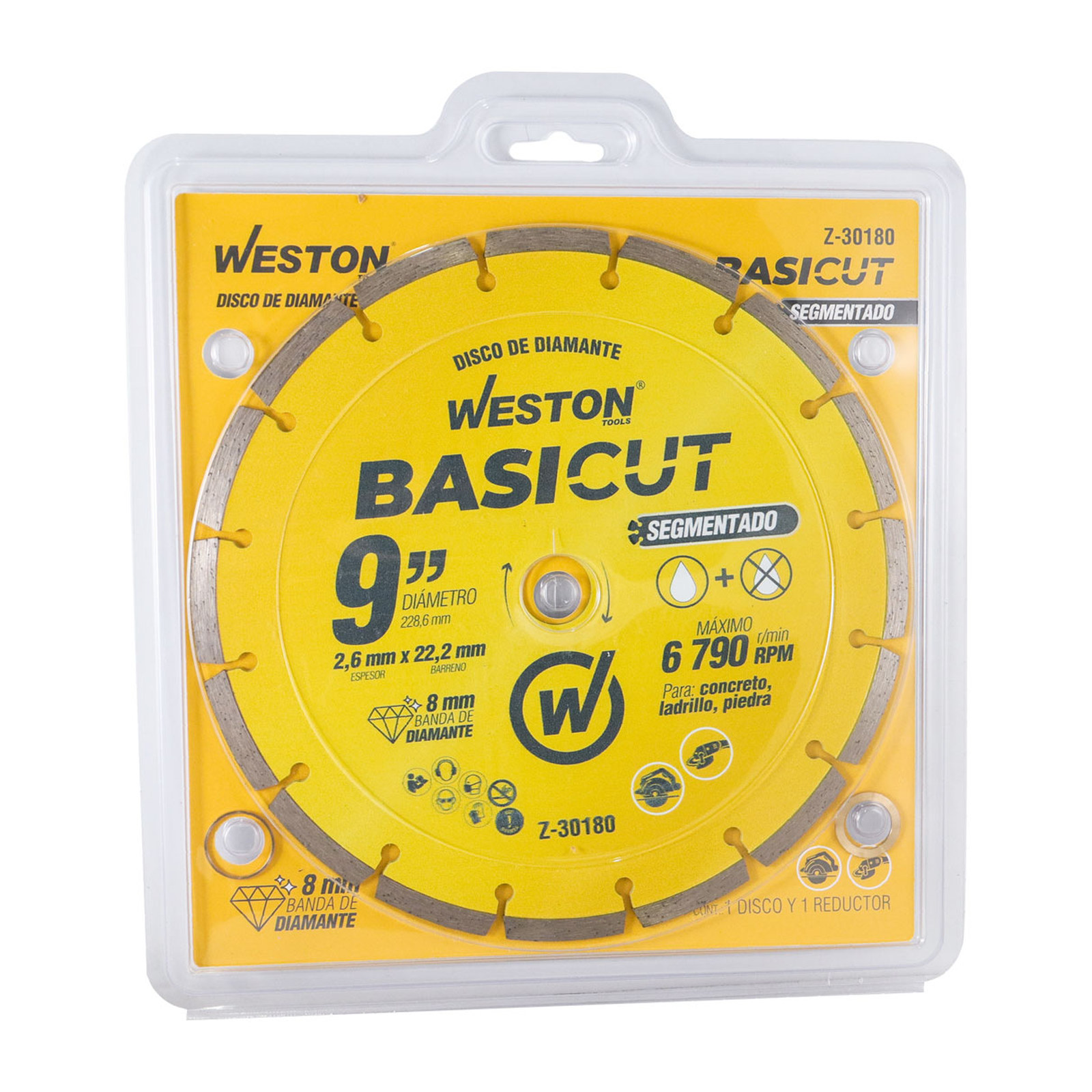 Disco de Diamante Rin Segmentado 9" Basicut Weston