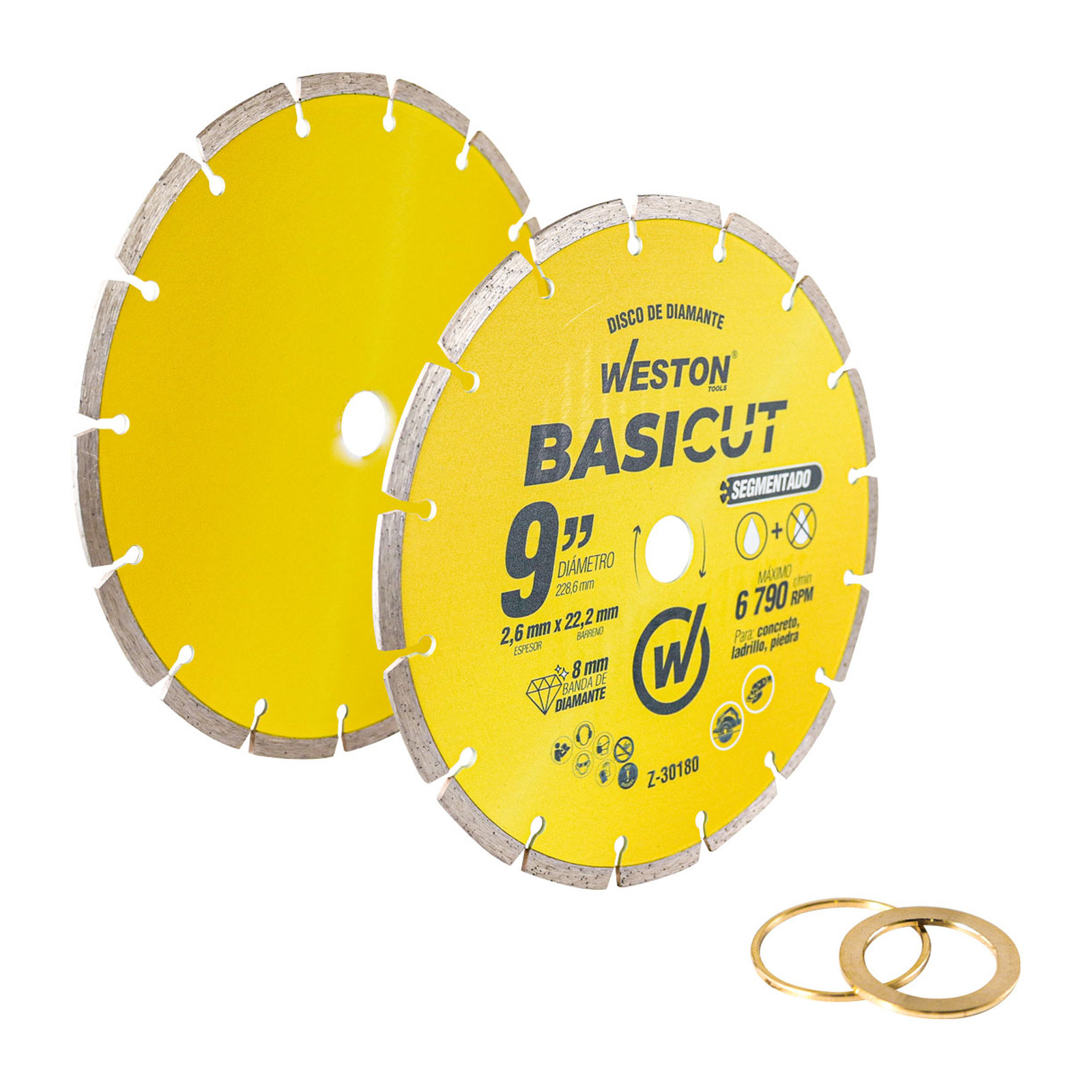 DISCO DE DIAMANTE RIN SEGMENTADO 9" BASICUT - Imagen 2