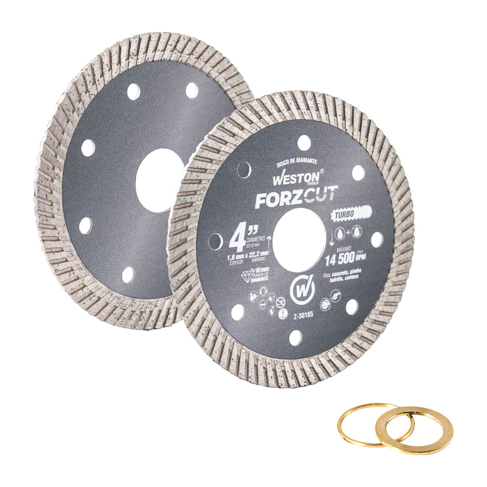 DISCO DE DIAMANTE RIN TURBO 4" FORZCUT - Imagen 2