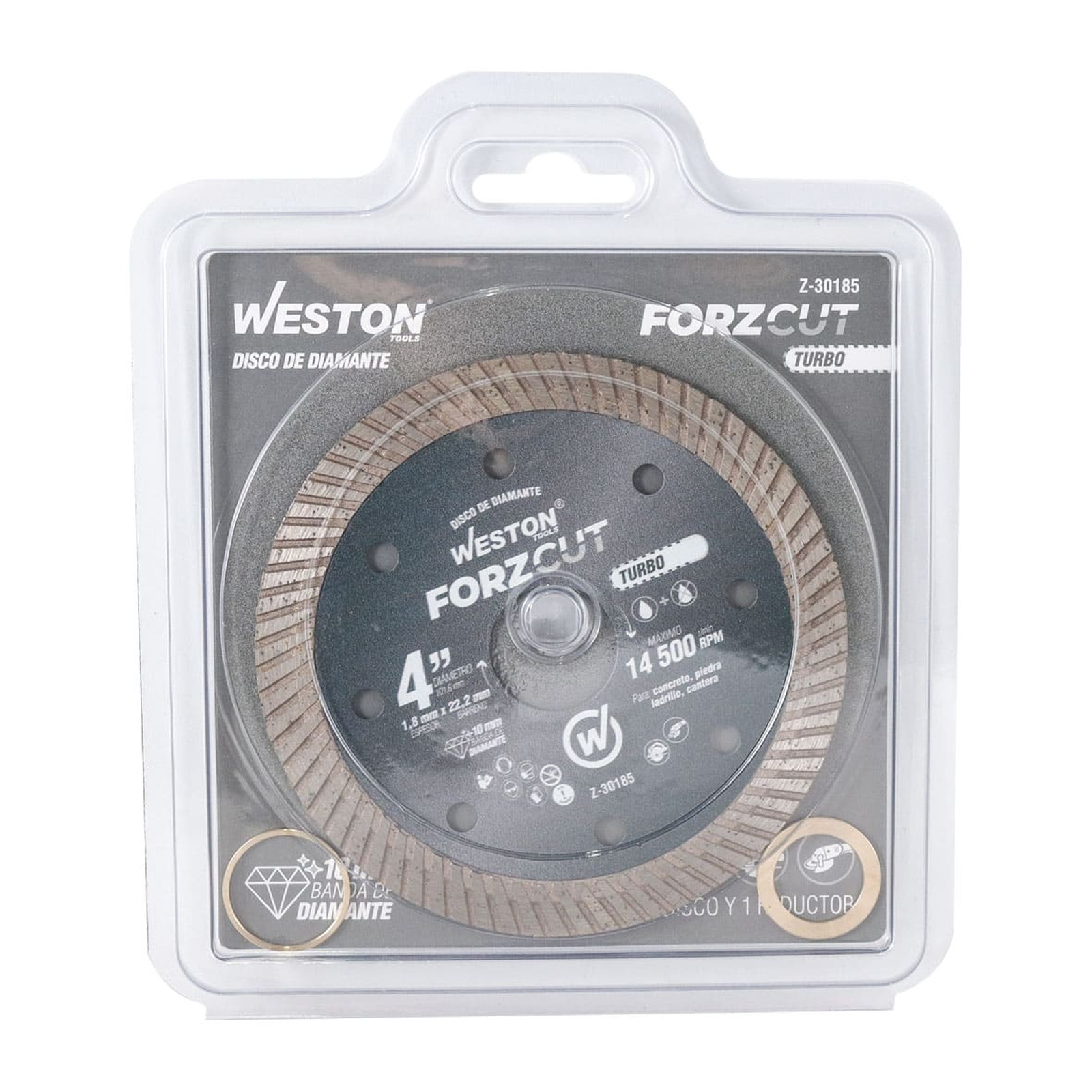 DISCO DE DIAMANTE RIN TURBO 4" FORZCUT - Imagen 4