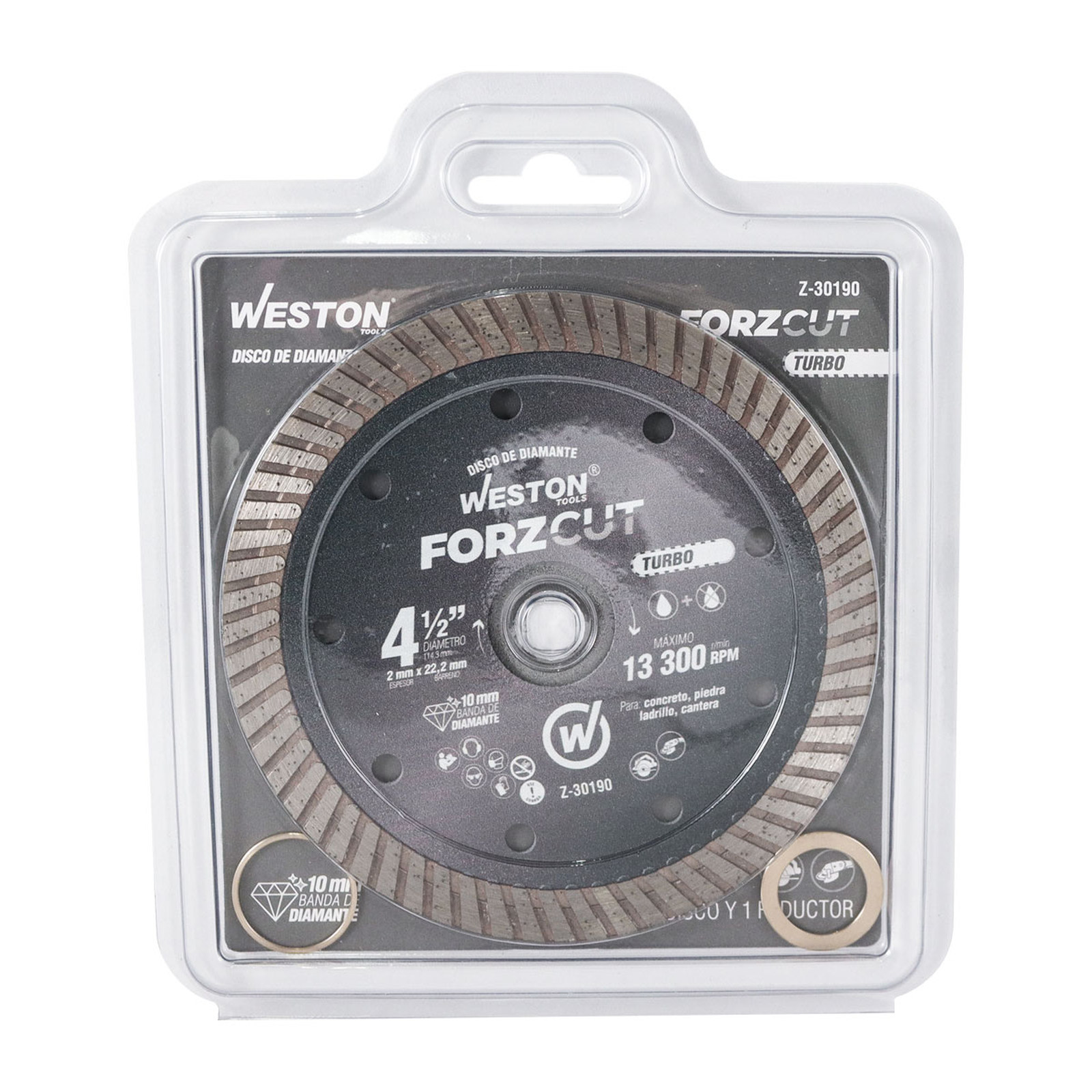Disco de Diamante Rin Turbo 4-1/2" Forzcut Weston