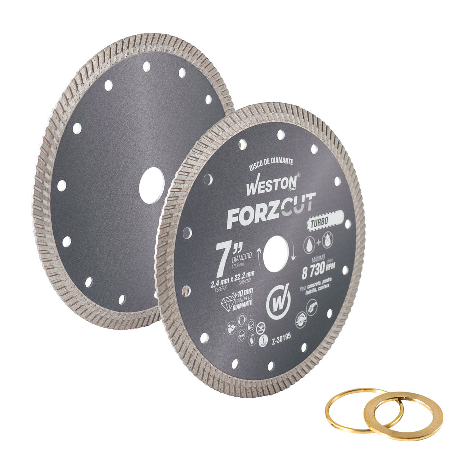 DISCO DE DIAMANTE RIN TURBO 7" FORZCUT - Imagen 2