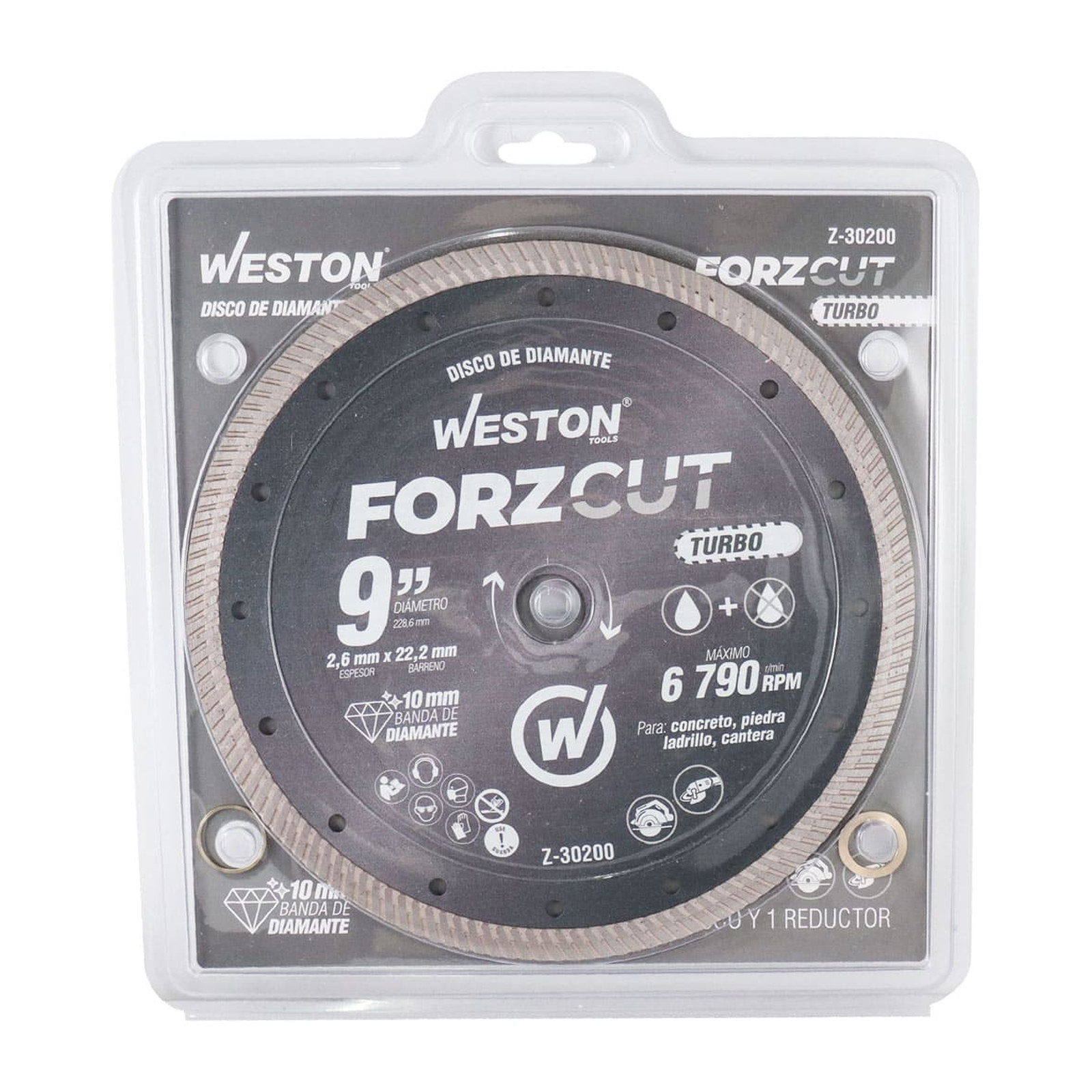 DISCO DE DIAMANTE RIN TURBO 9" FORZCUT - Imagen 4