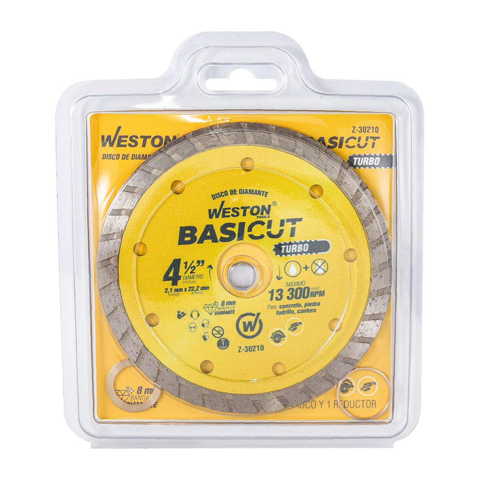 Disco de Diamante Rin Turbo 4-1/2" Basicut Weston