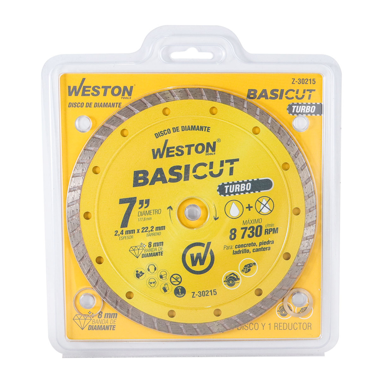 Disco de Diamante Rin Turbo 7" Basicut Weston