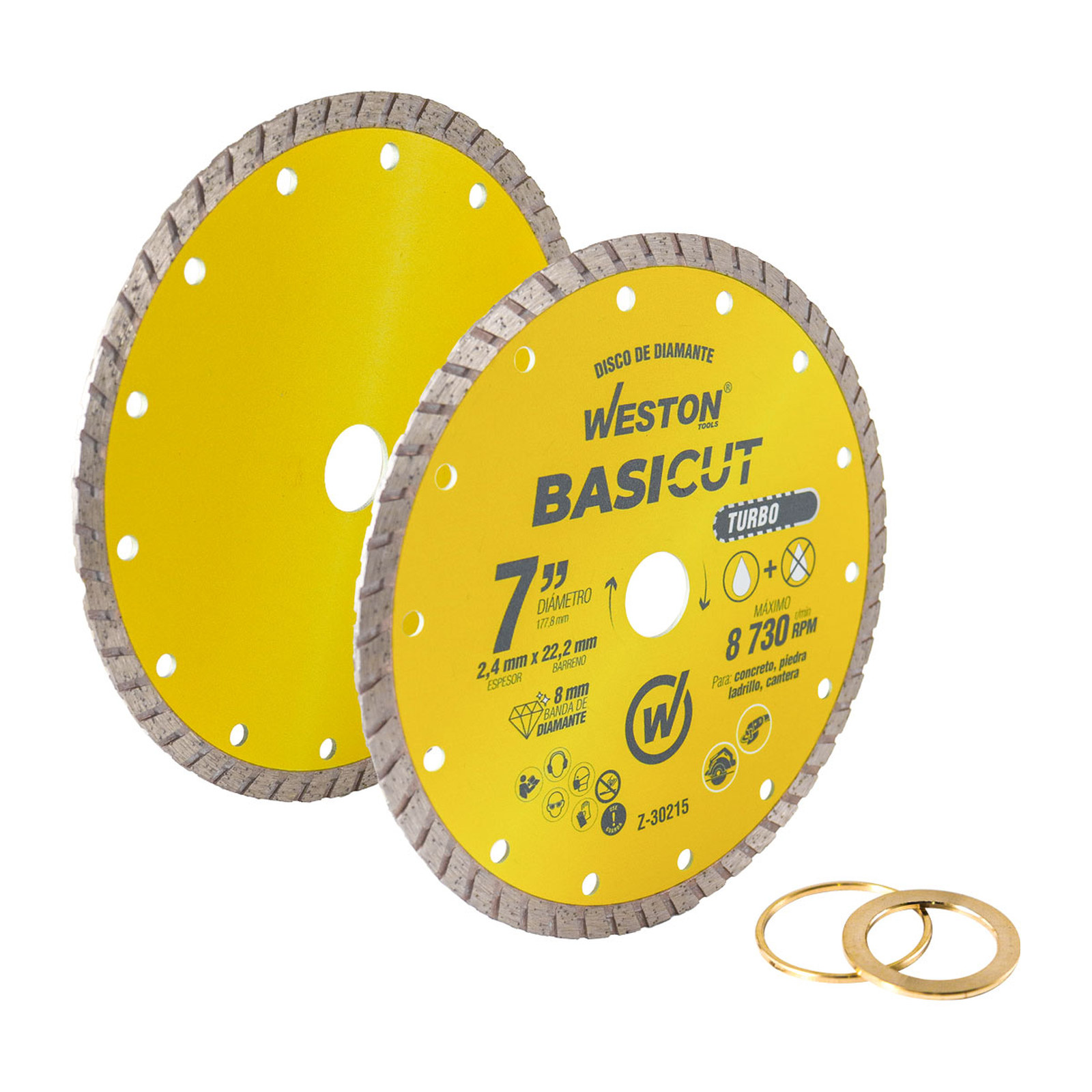 DISCO DE DIAMANTE RIN TURBO 7" BASICUT - Imagen 2